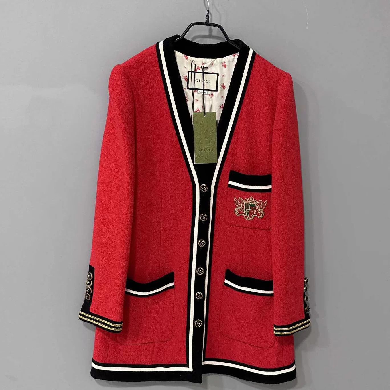 Gucci GUCCI Women's Preppy Logo Cardigan Size 40 New Size S / US 4 / IT 40 - 1 Thumbnail