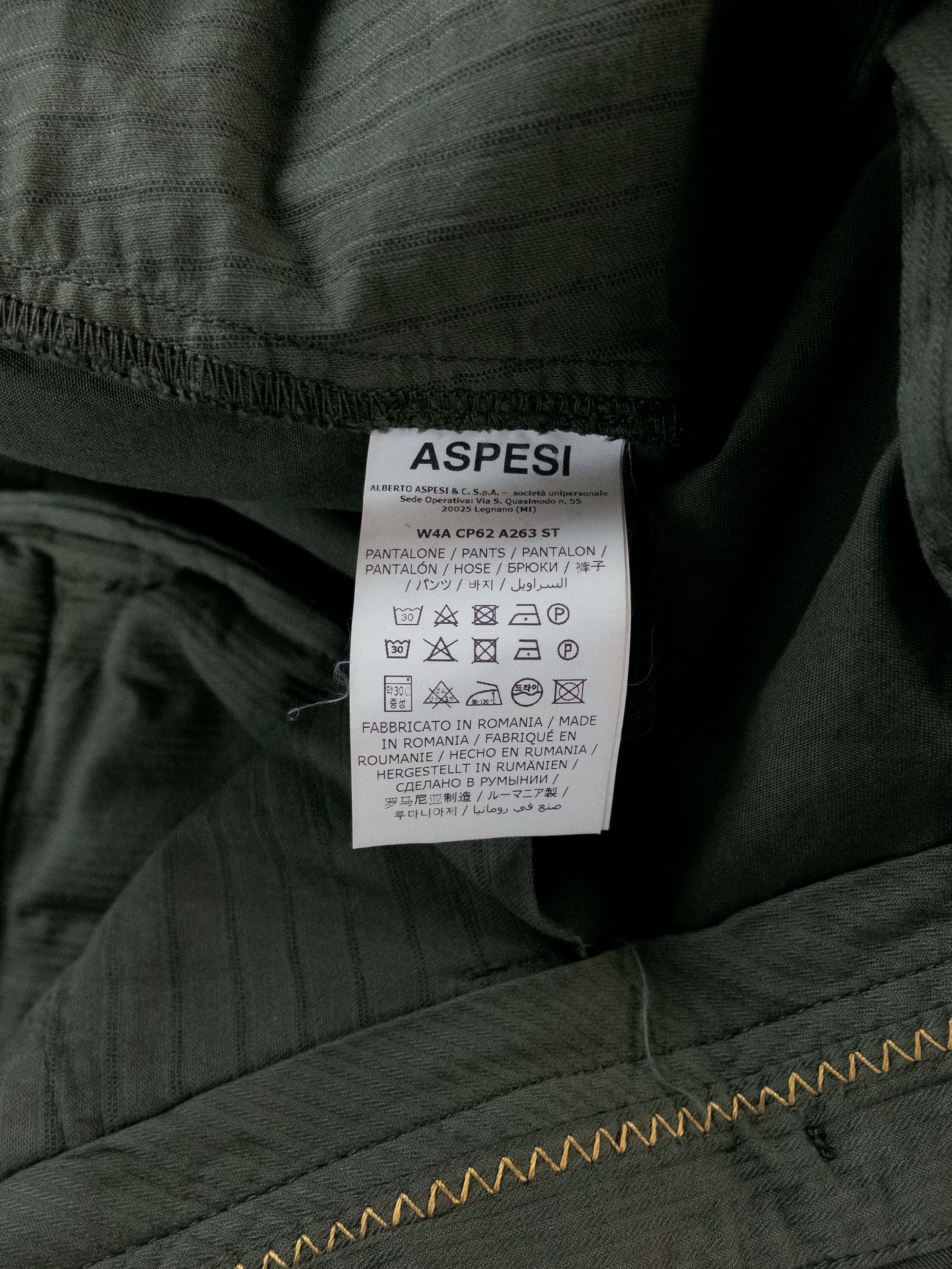 Aspesi ASPESI New Herman khaki green pants trousers Size 32 Size US 32 / EU 48 - 8 Thumbnail