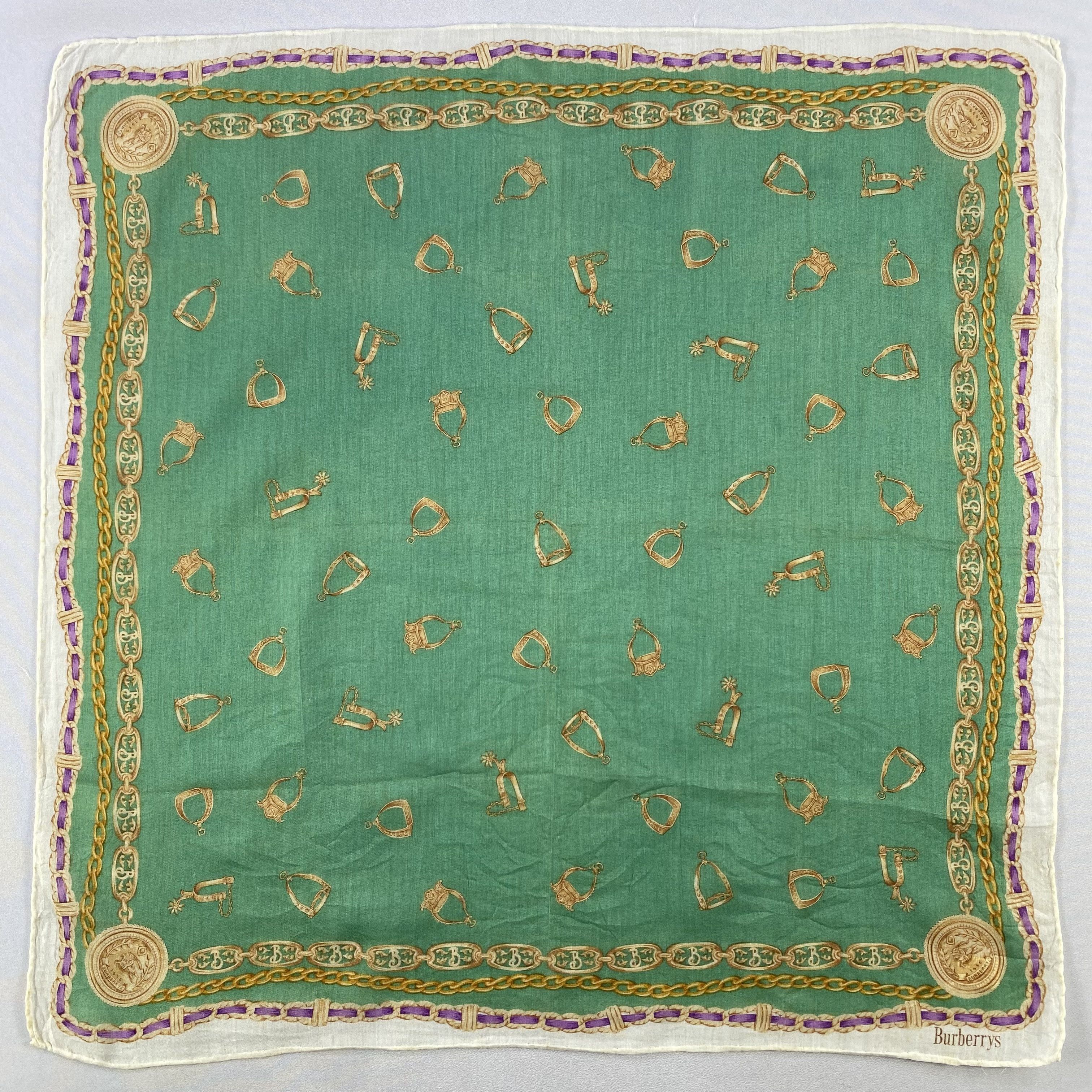 Burberry × Vintage Burberry Bandana/ Handkerchief / Neckerchief Size ONE SIZE - 1 Thumbnail