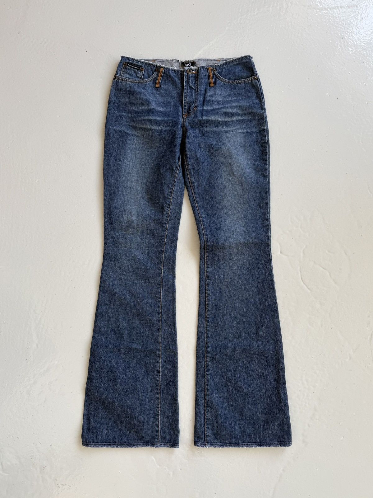 Dolce & Gabbana Y2k Dolce & Gabbana cutoff low waist flared denim Size 29" - 1 Thumbnail