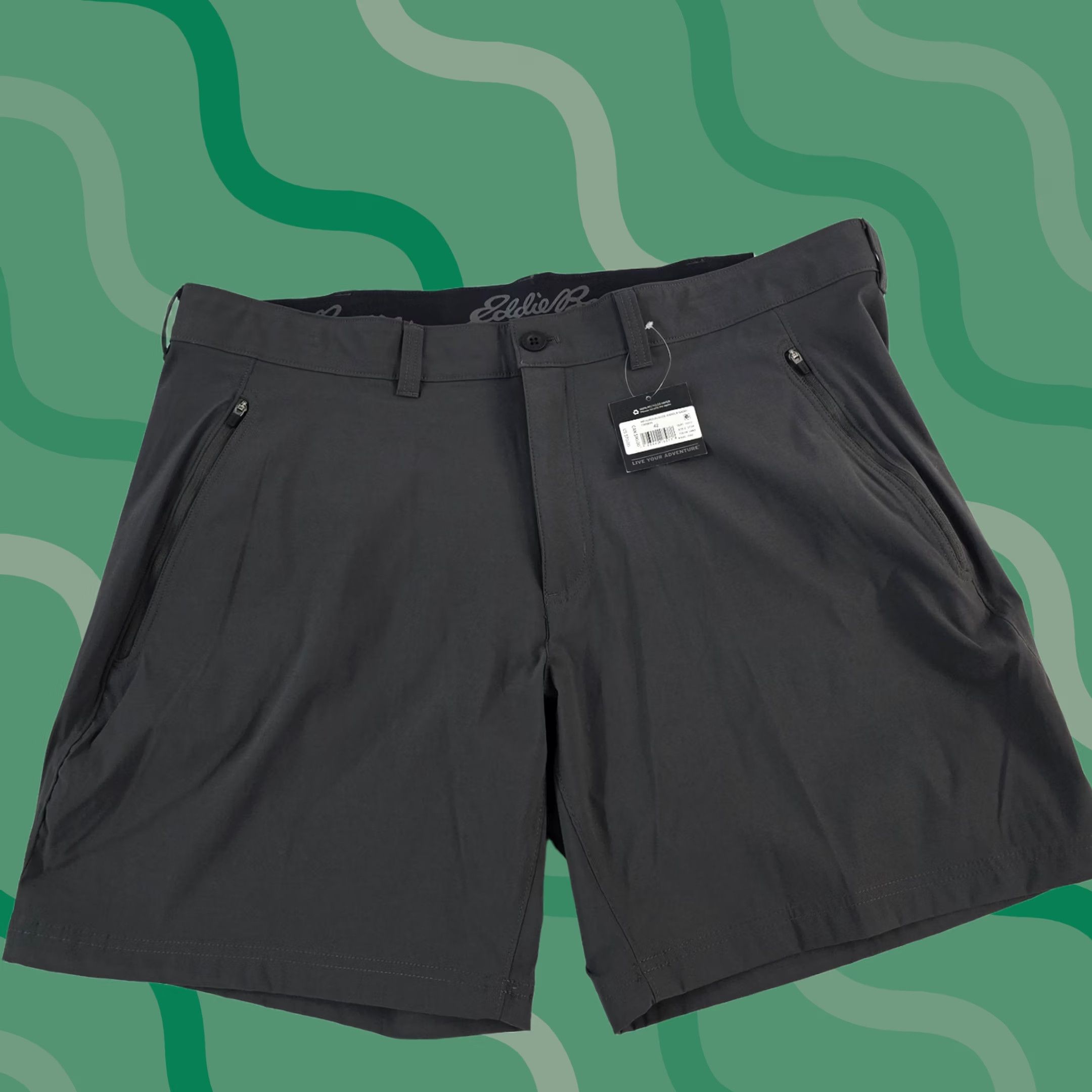 Eddie Bauer Eddie Bauer Men’s Horizon Guide Wander Shorts Carbon Gray 42 NWT Nylon Chino Casual Outdoor Medium Mens Size US 42 / EU 58 - 1 Thumbnail