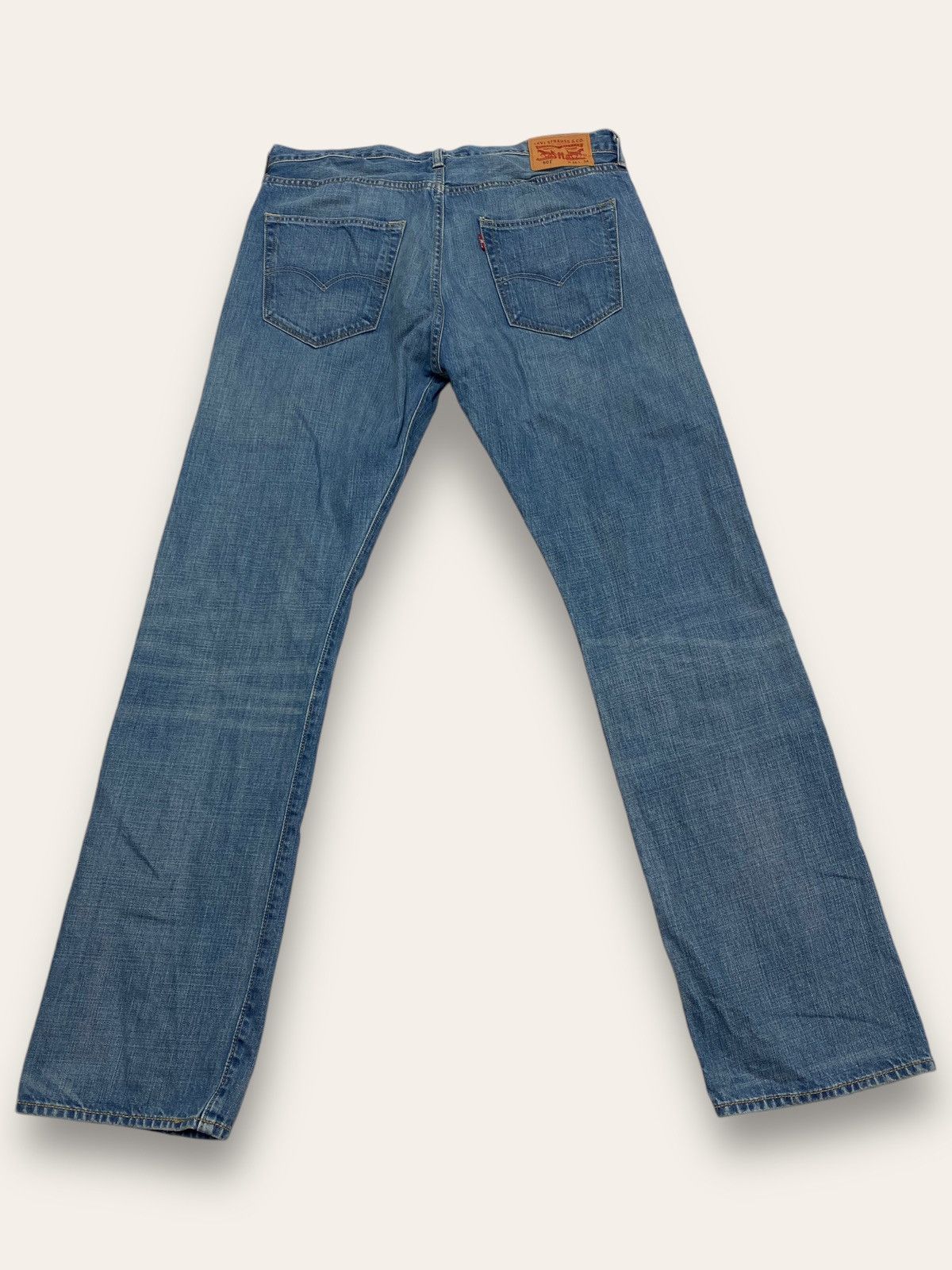 Jean Vintage LEVIS Blue Denim Jeans 501 W37 L34 Size US 37 - 1 Thumbnail