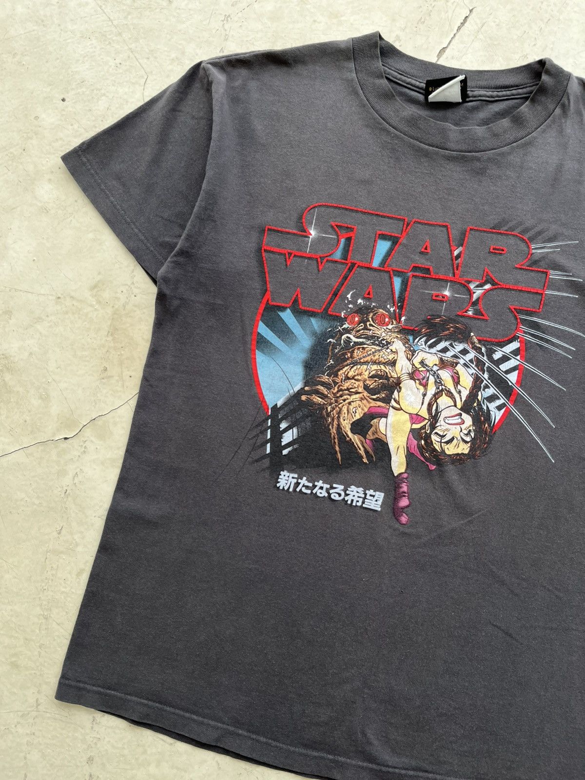 Anime × Vintage 🚨1999 Jabba The Hutt & Princess Leia Manga Hit Tee Size US L / EU 52-54 / 3 - 3 Thumbnail