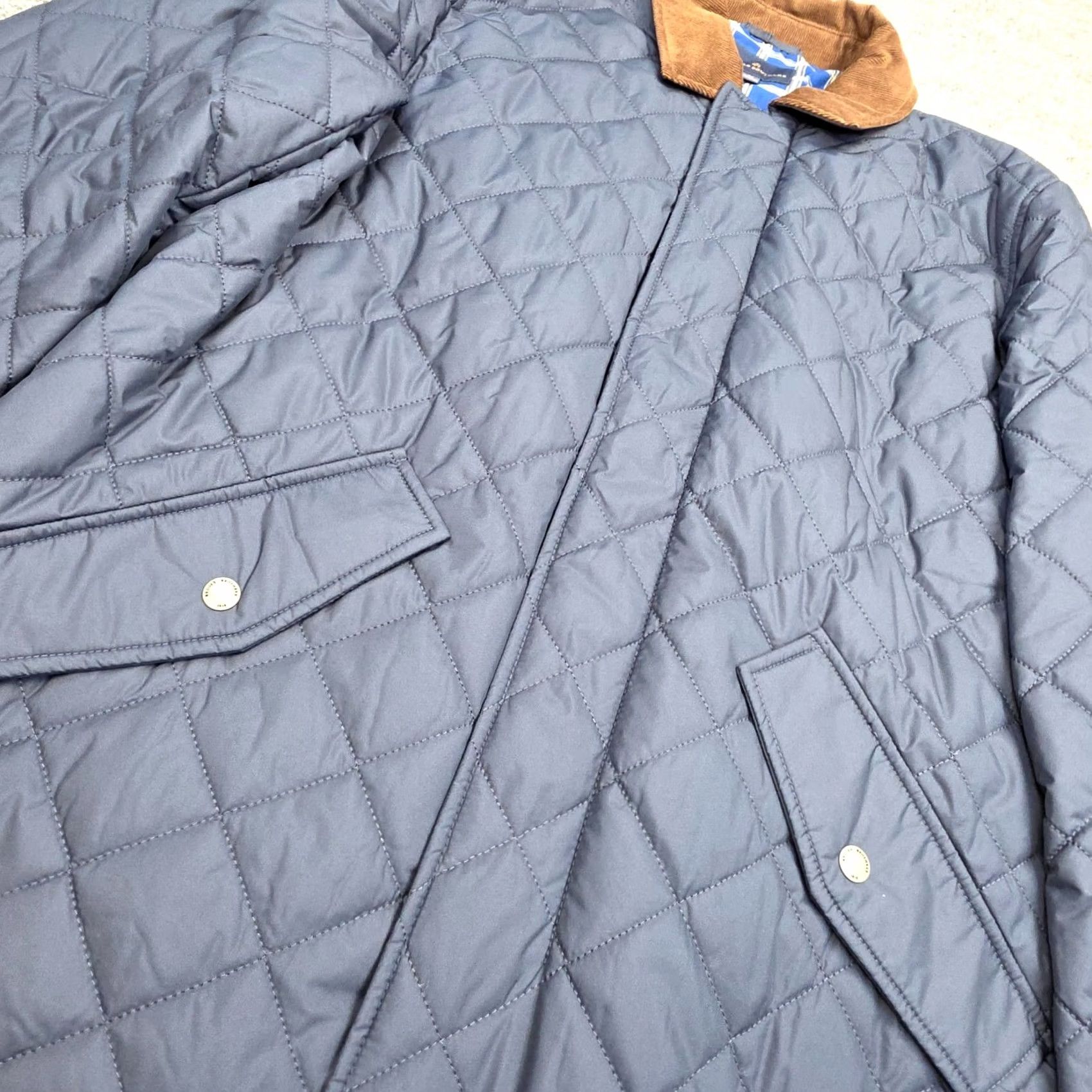 Brooks Brothers Brooks Brothers Coat Quilted Theremore Paddock Diamond Zip Lined Mens M Navy Size US M / EU 48-50 / 2 - 4 Thumbnail