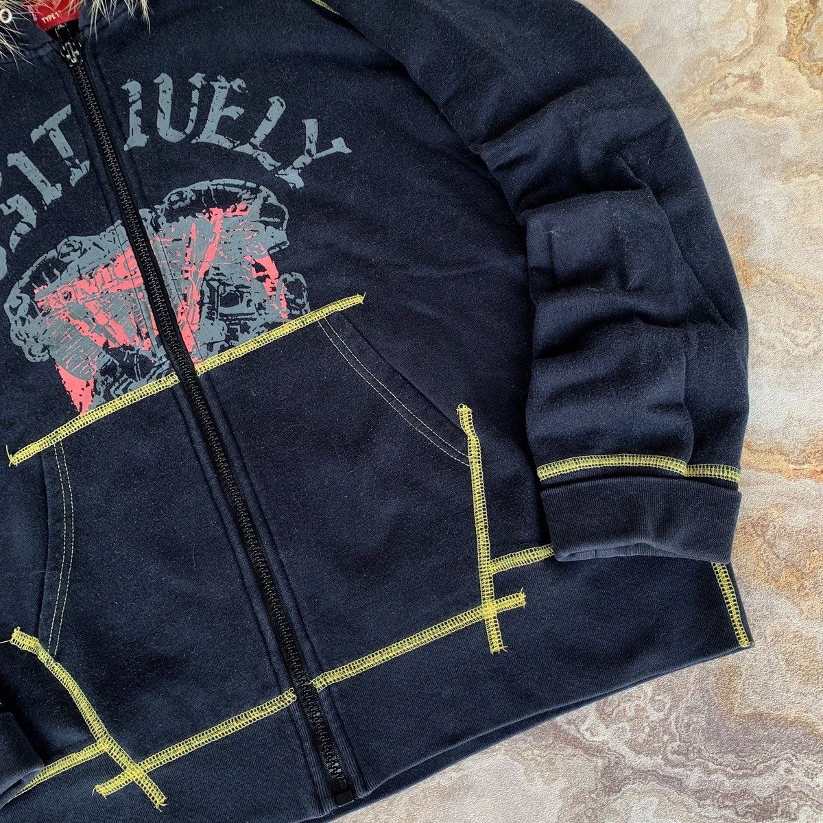 Levi's Vintage Clothing Vtg Levi's Fur Zipper Hoodie Punk Lgb Grunge Vkeii Style Size US L / EU 52-54 / 3 - 4 Thumbnail