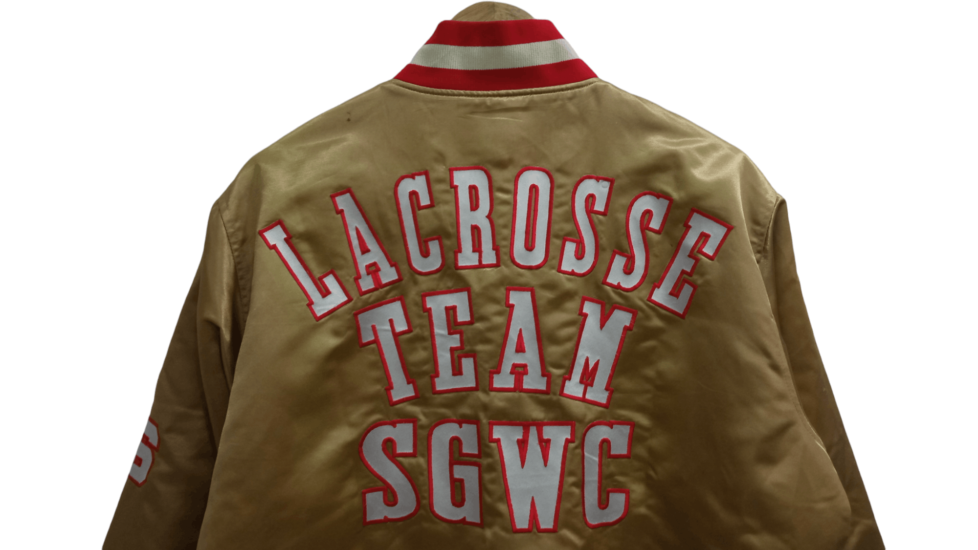 Vintage 🔥🔥Vintage 90s QB Club Lacrosse Team SGWC Varsity Jacket Size US L / EU 52-54 / 3 - 19 Thumbnail
