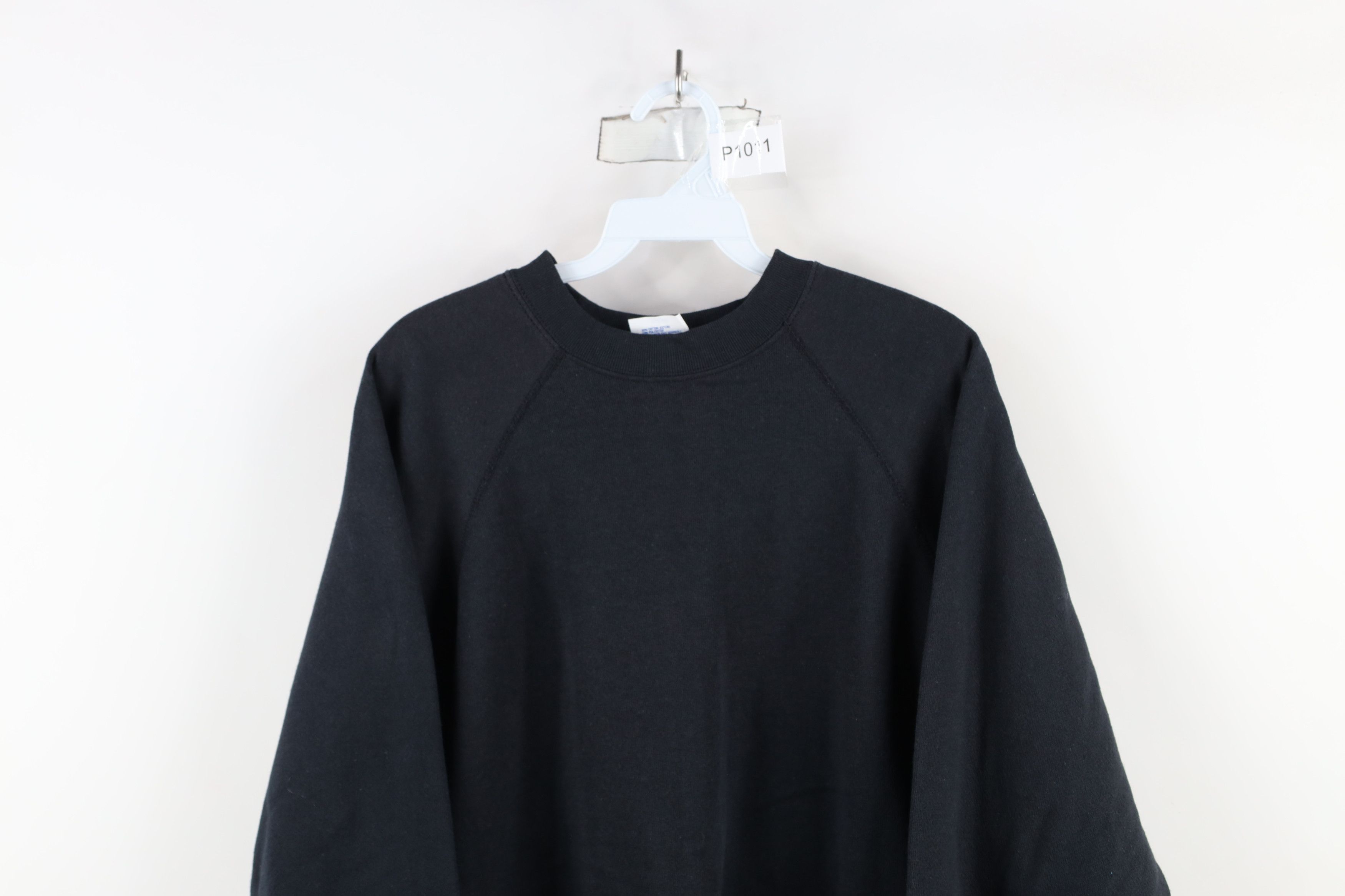 Vintage Vintage 80 90s Streetwear Crewneck Sweatshirt Black USA Size US XL / EU 56 / 4 - 2 Thumbnail