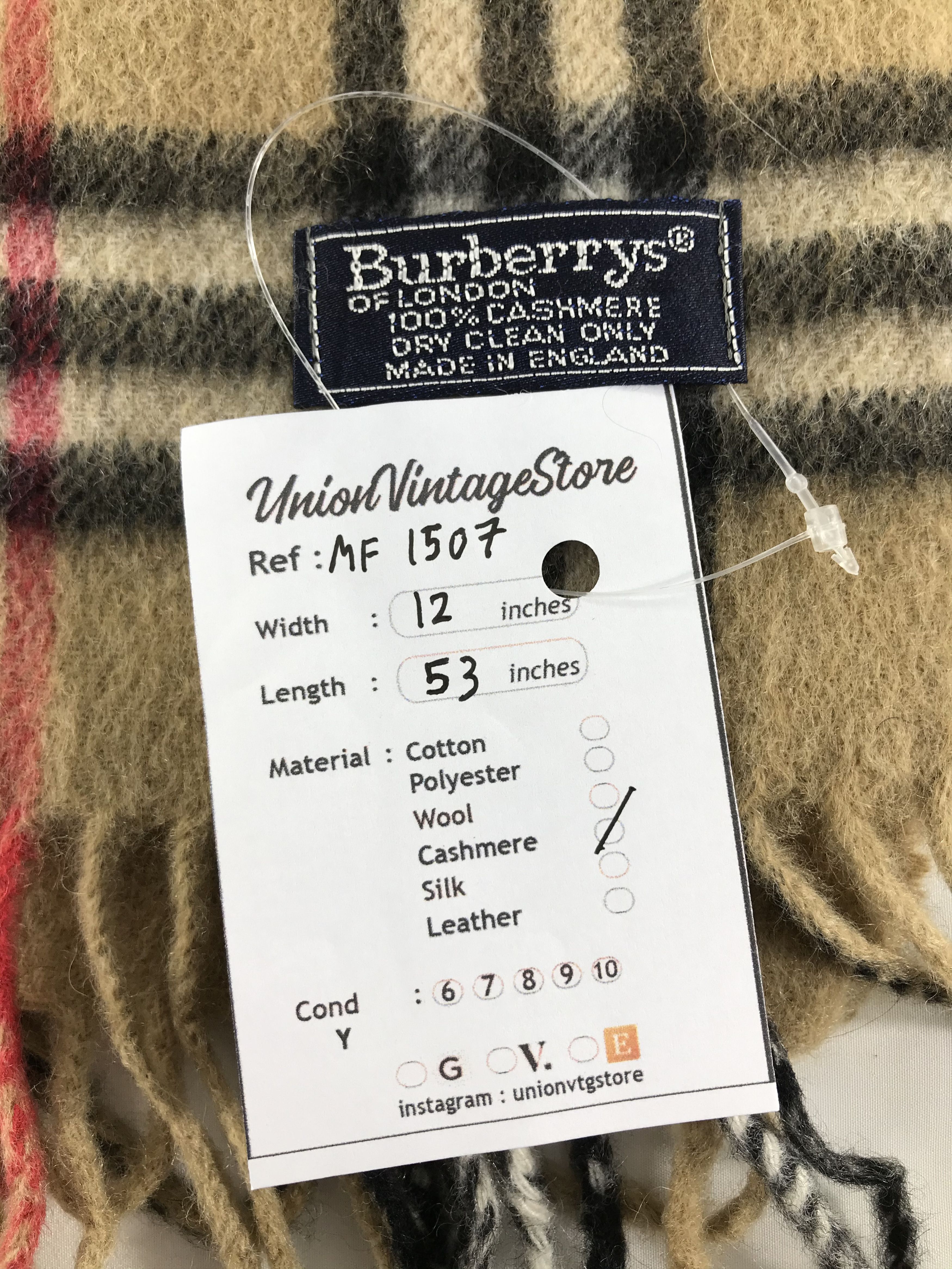 Burberry Vintage Burberry Scarf/Muffler/Neckwear MF1507 Size ONE SIZE - 4 Thumbnail