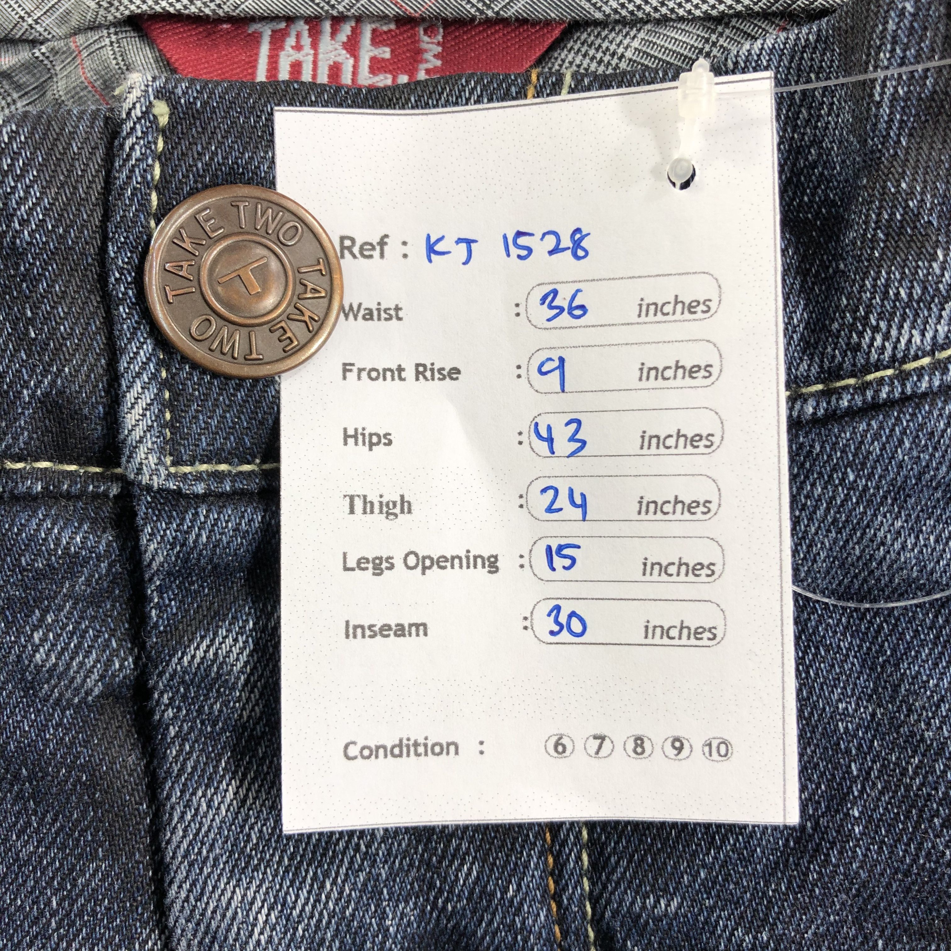 Japanese Brand Japanese Brand Jeans High Waist Cropped Denim KJ1528 Size 26" / US 2 / IT 38 - 12 Thumbnail