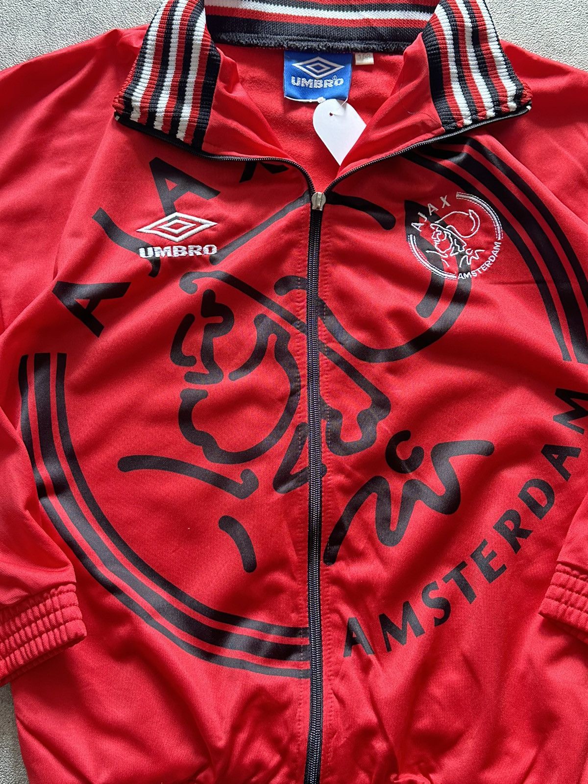Umbro 1996 Vintage Umbro Ajax Amsterdam Track Jacket Size US S / EU 44-46 / 1 - 4 Thumbnail