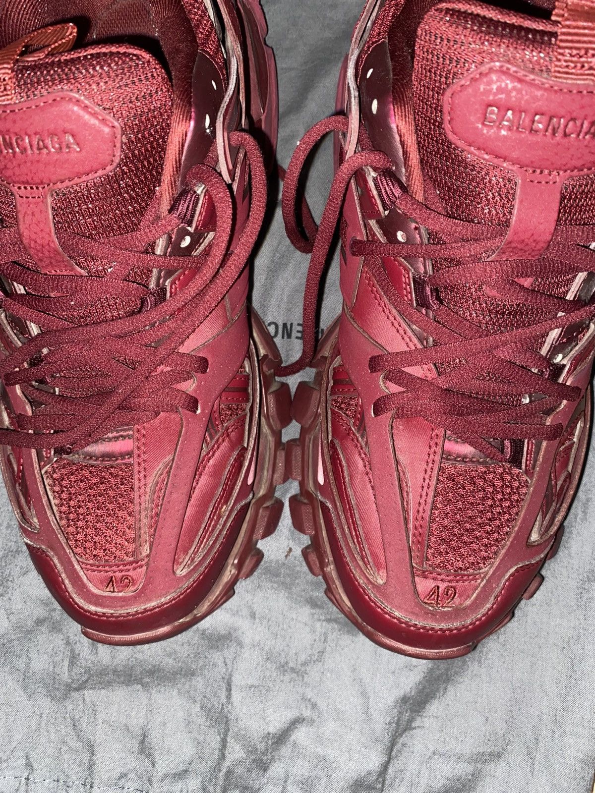 Balenciaga balenciaga track 1 dark red Size US 9.5 / EU 42-43 - 3 Thumbnail