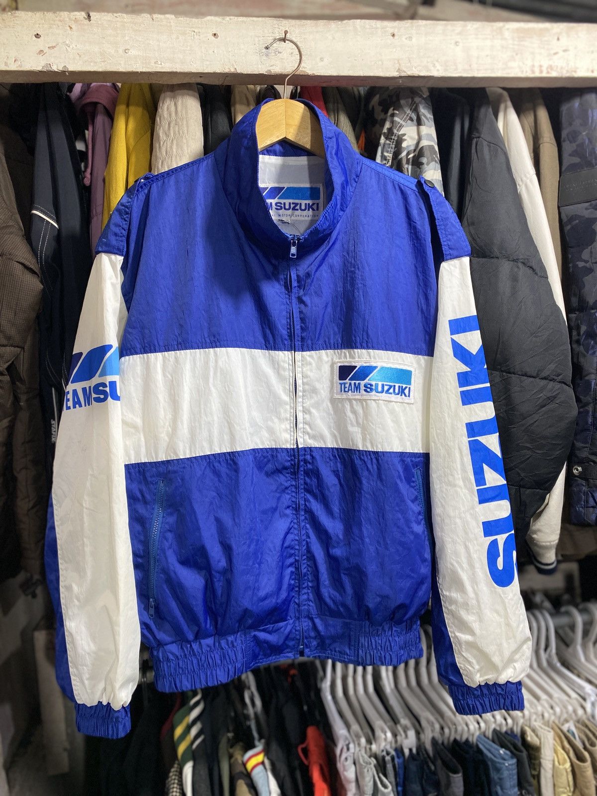Gear for Sports Rare Vintage 90’s Suzuki Team Jacket Size US XL / EU 56 / 4 - 3 Thumbnail