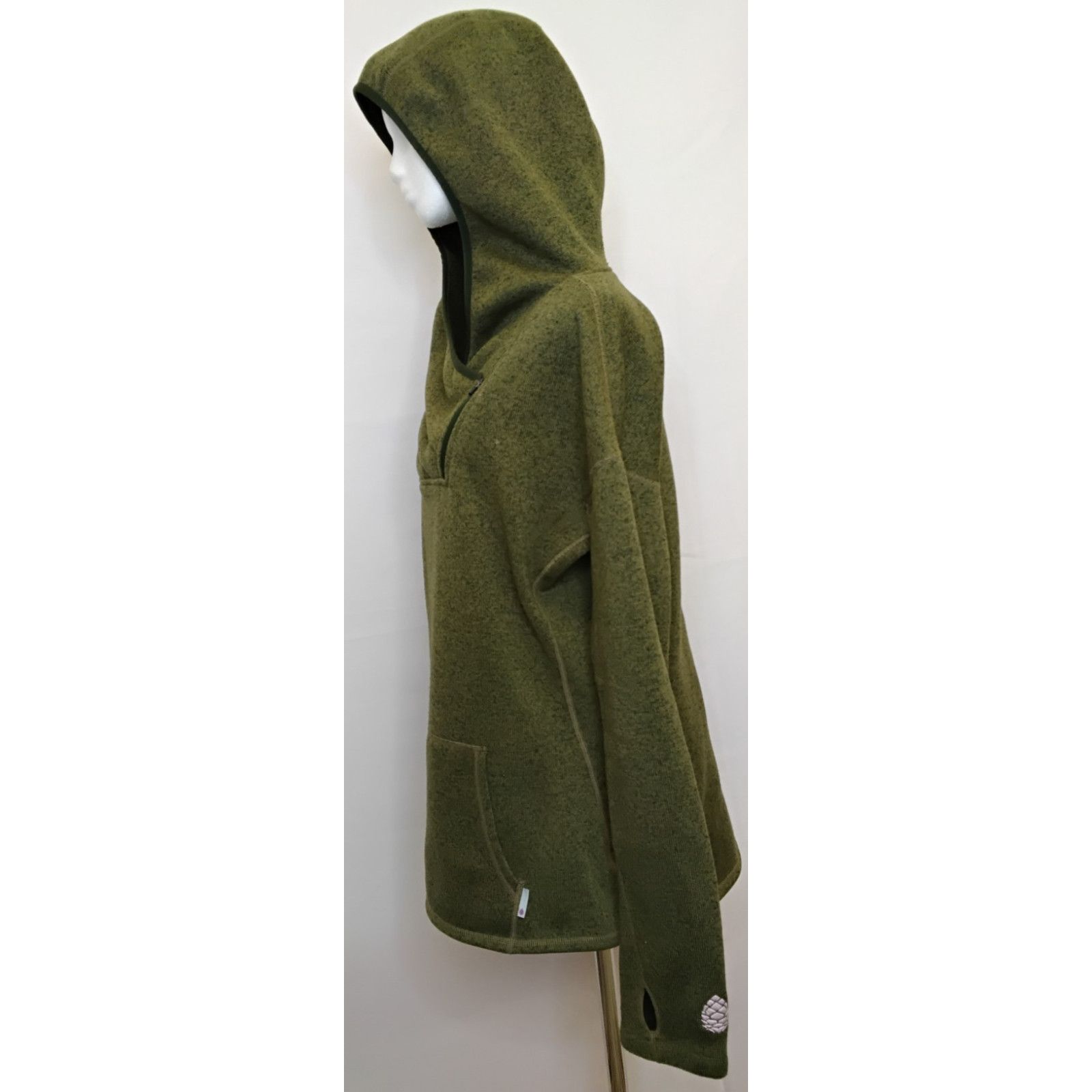 Stio Stio Sweetwater Fleece Hoodie Women's XL Green Sweatshirt Size XL / US 12-14 / IT 48-50 - 4 Thumbnail