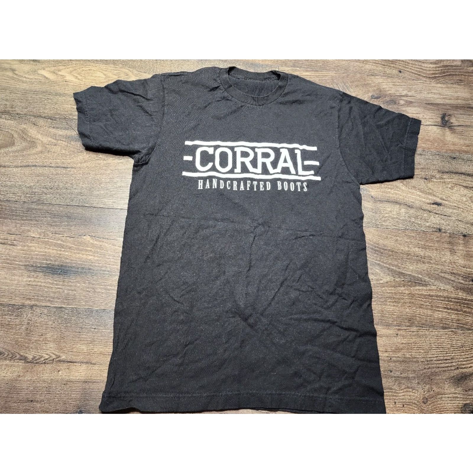 Vintage Double Sided Corral Boots McAllen TX Graphic T Shirt Black S Mens Size US S / EU 44-46 / 1 - 2 Thumbnail