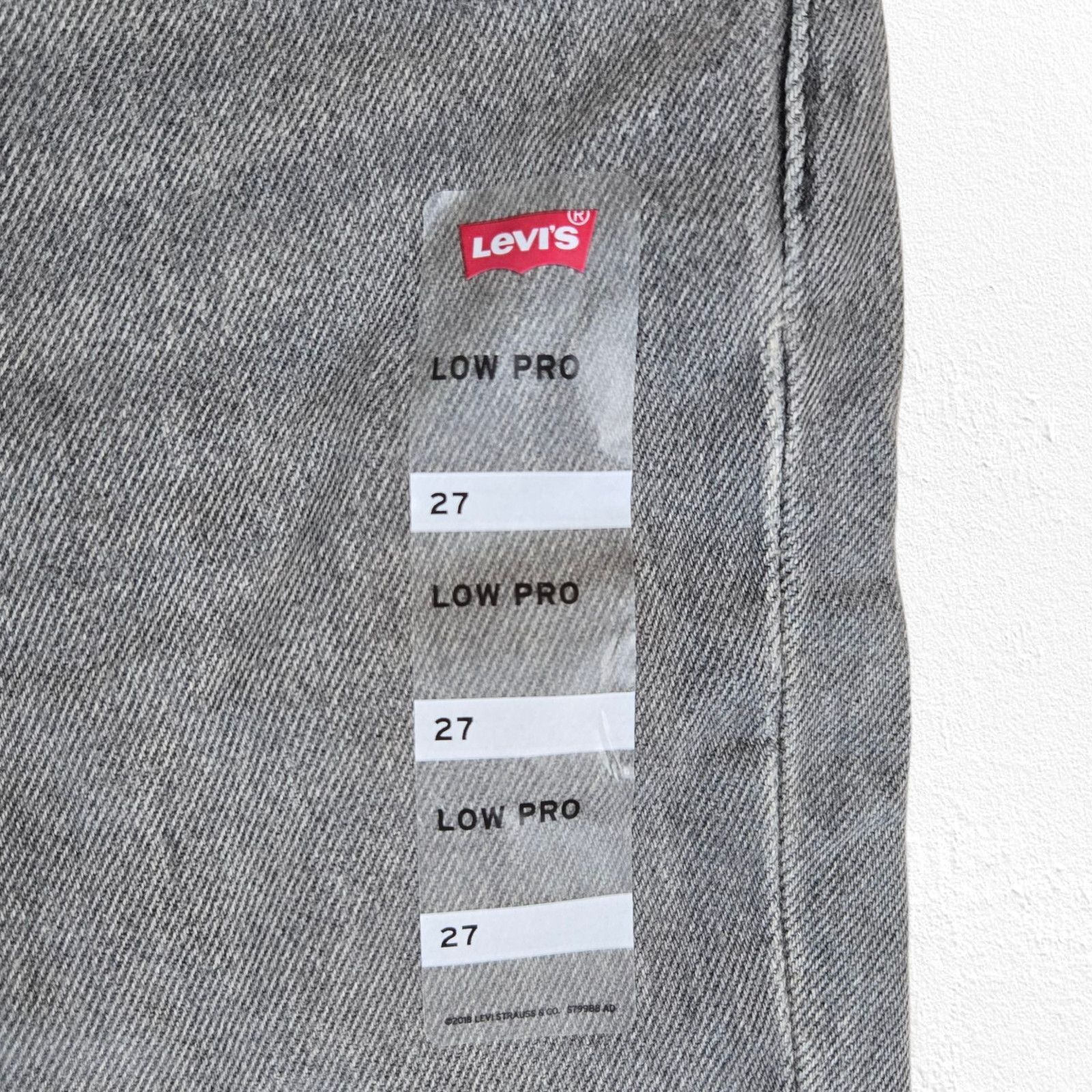 Levi's Levi's Low Pro Grey Happy Accident Mid Rise Jeans Size 27 Size 27" / US 4 / IT 40 - 5 Thumbnail