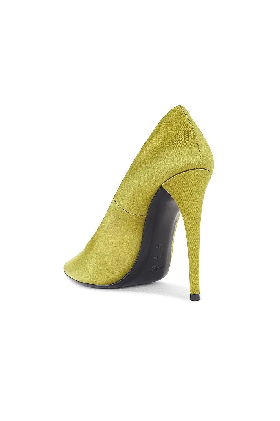 Saint Laurent Paris oc11z1125 Monceau Pumps in Satin Crepe in Green Size US 8 / IT 38 - 3 Thumbnail