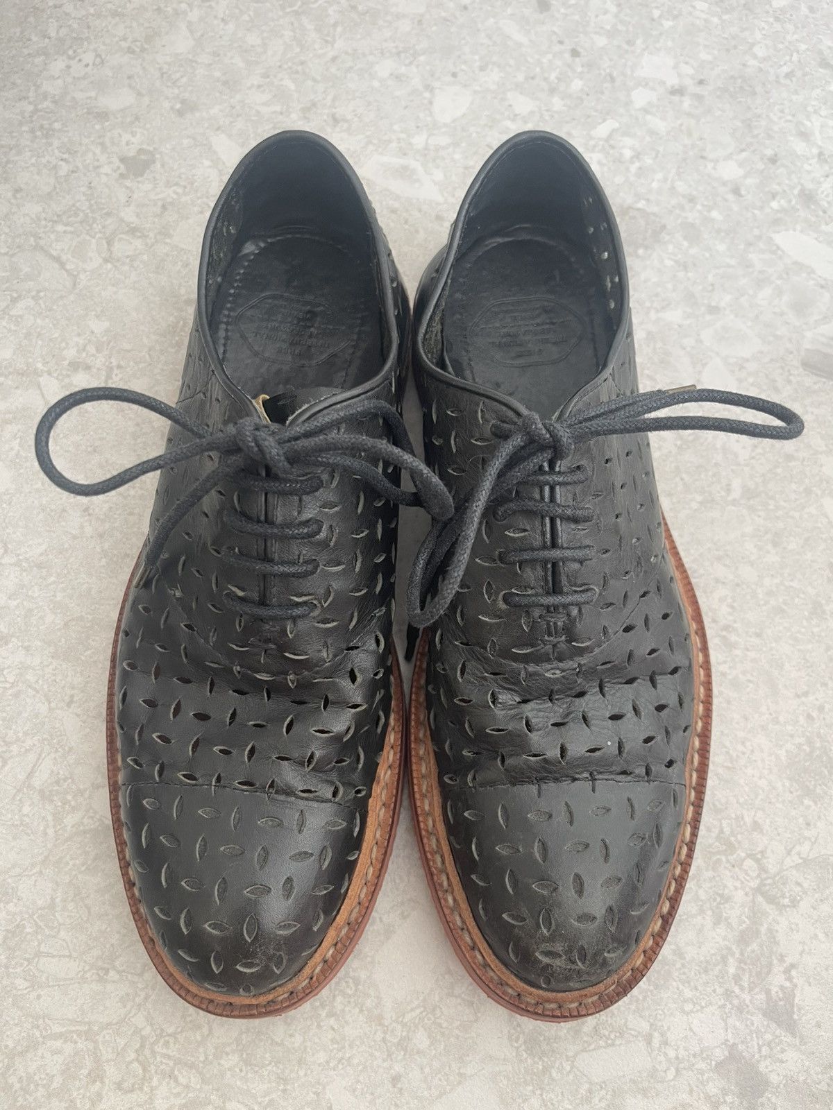 Visvim Perforated Patrician Folk Derby Size US 8 / EU 41 - 2 Thumbnail