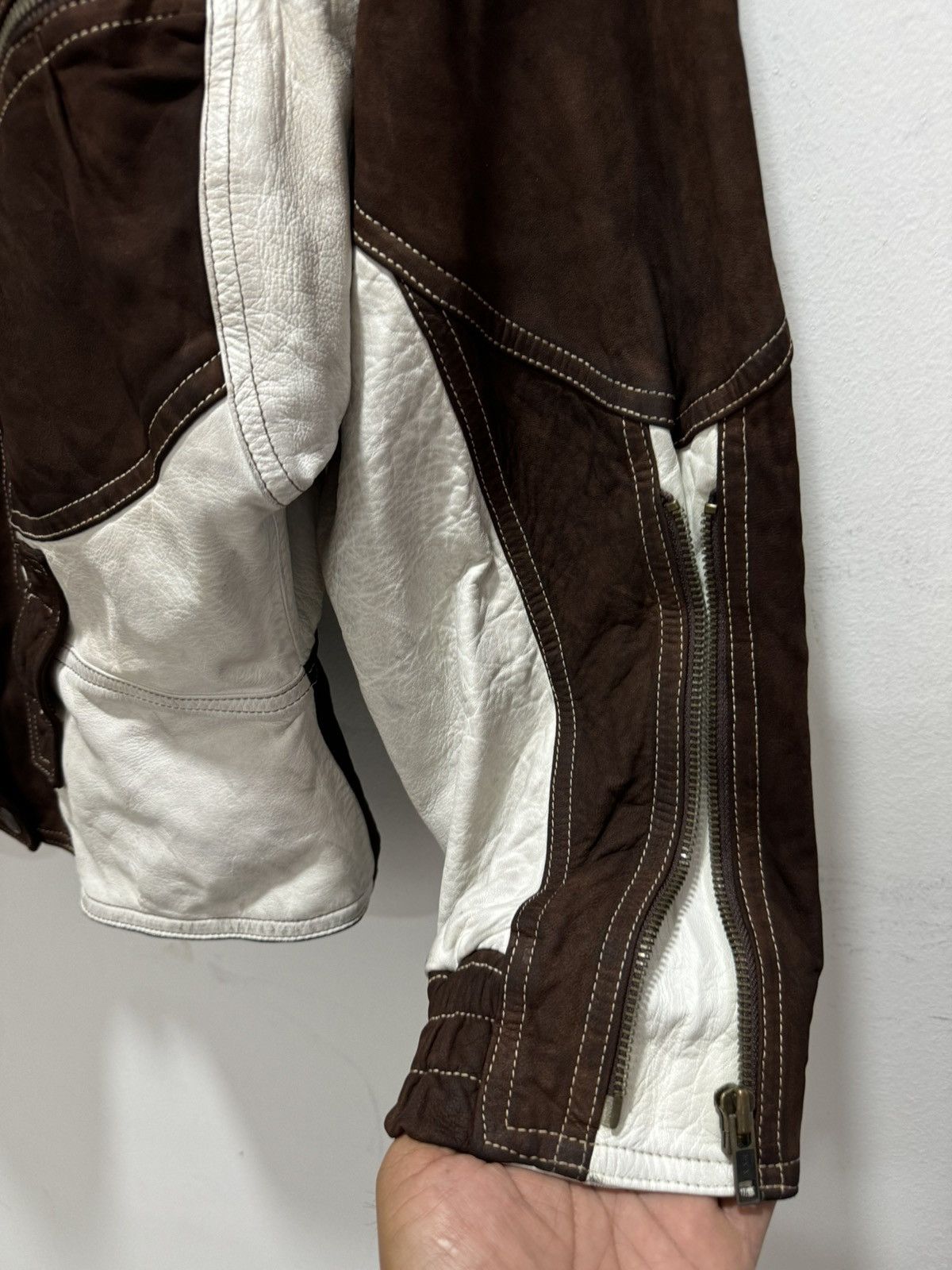 Japanese Brand × Vintage JAPANESE RARE DESIGN LEATHER JACKET Size US S / EU 44-46 / 1 - 8 Thumbnail