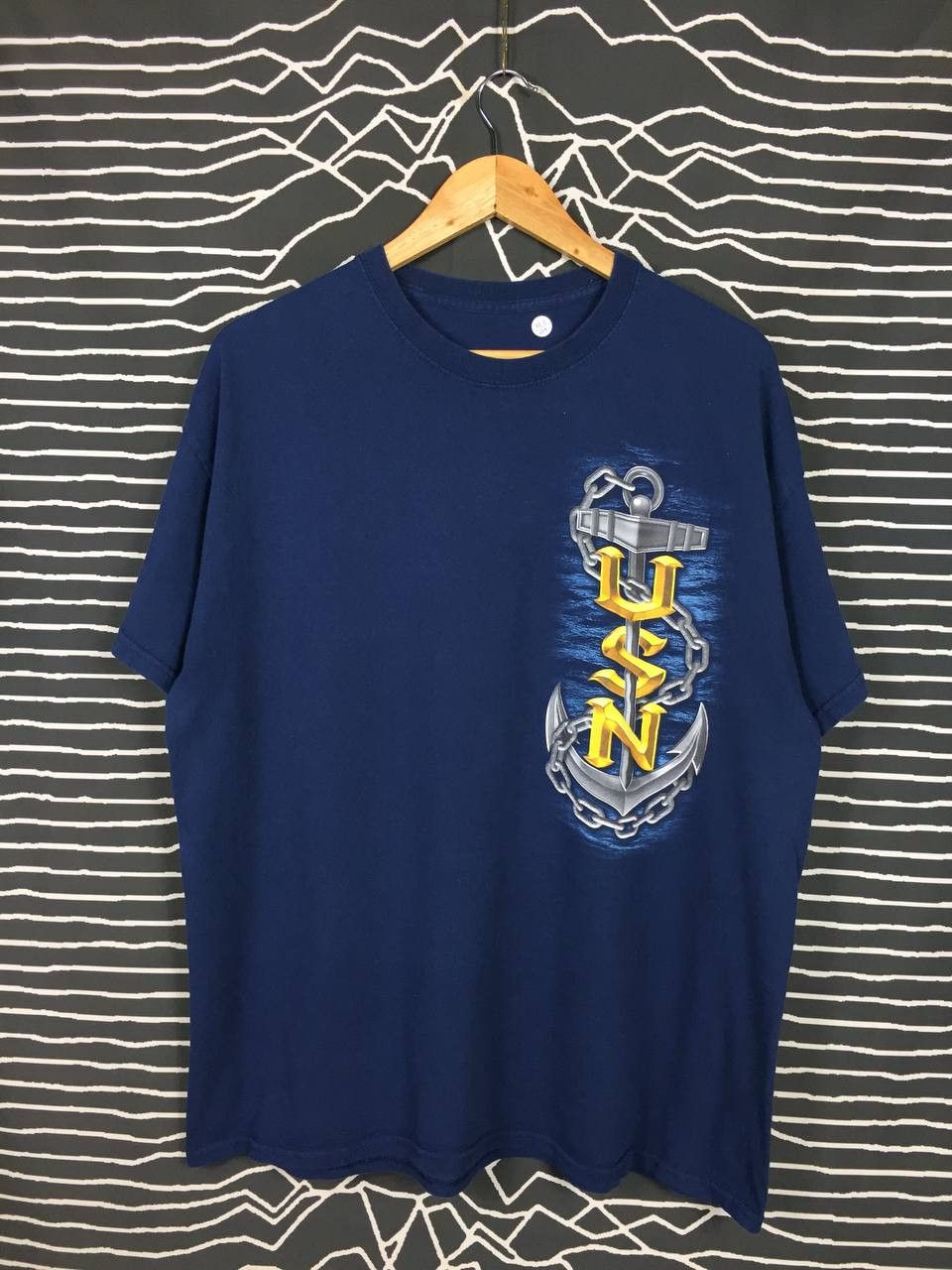 Vintage United States Navy USN The Sea Is Ours Graphic Tee Size US XL / EU 56 / 4 - 5 Thumbnail