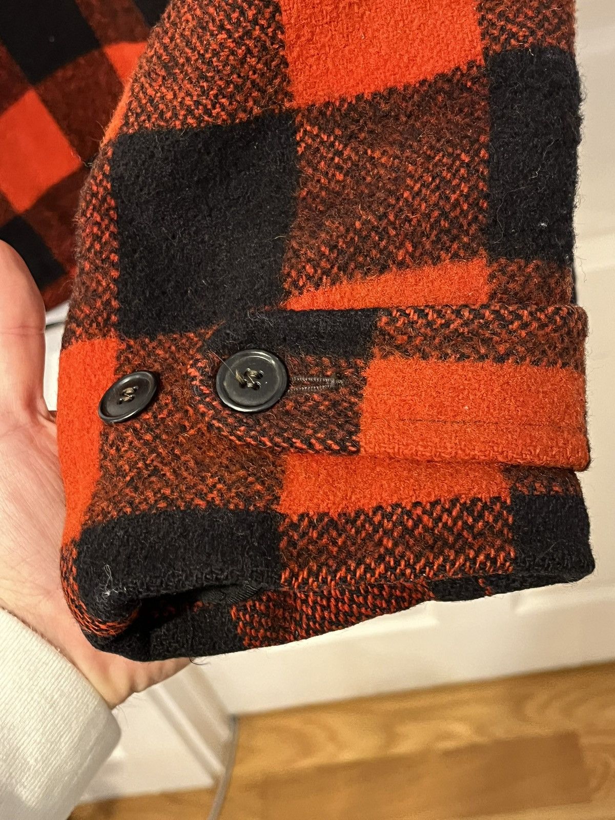 Other 50s/60s Vintage Lined Wool Buffalo Check Workwear Jacket 46 Size US M / EU 48-50 / 2 - 9 Thumbnail