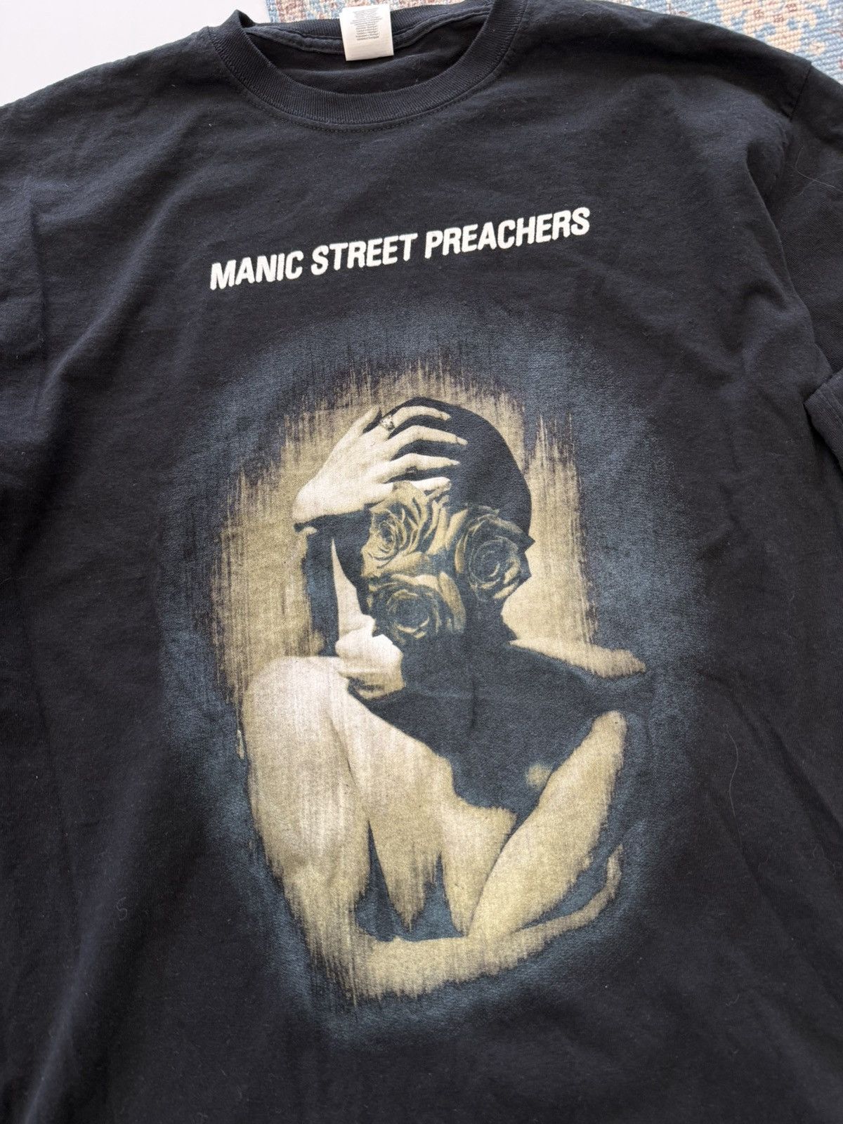 Band Tees Manic Street Preachers Gold Against The Soul Vintage Long Size US L / EU 52-54 / 3 - 3 Thumbnail