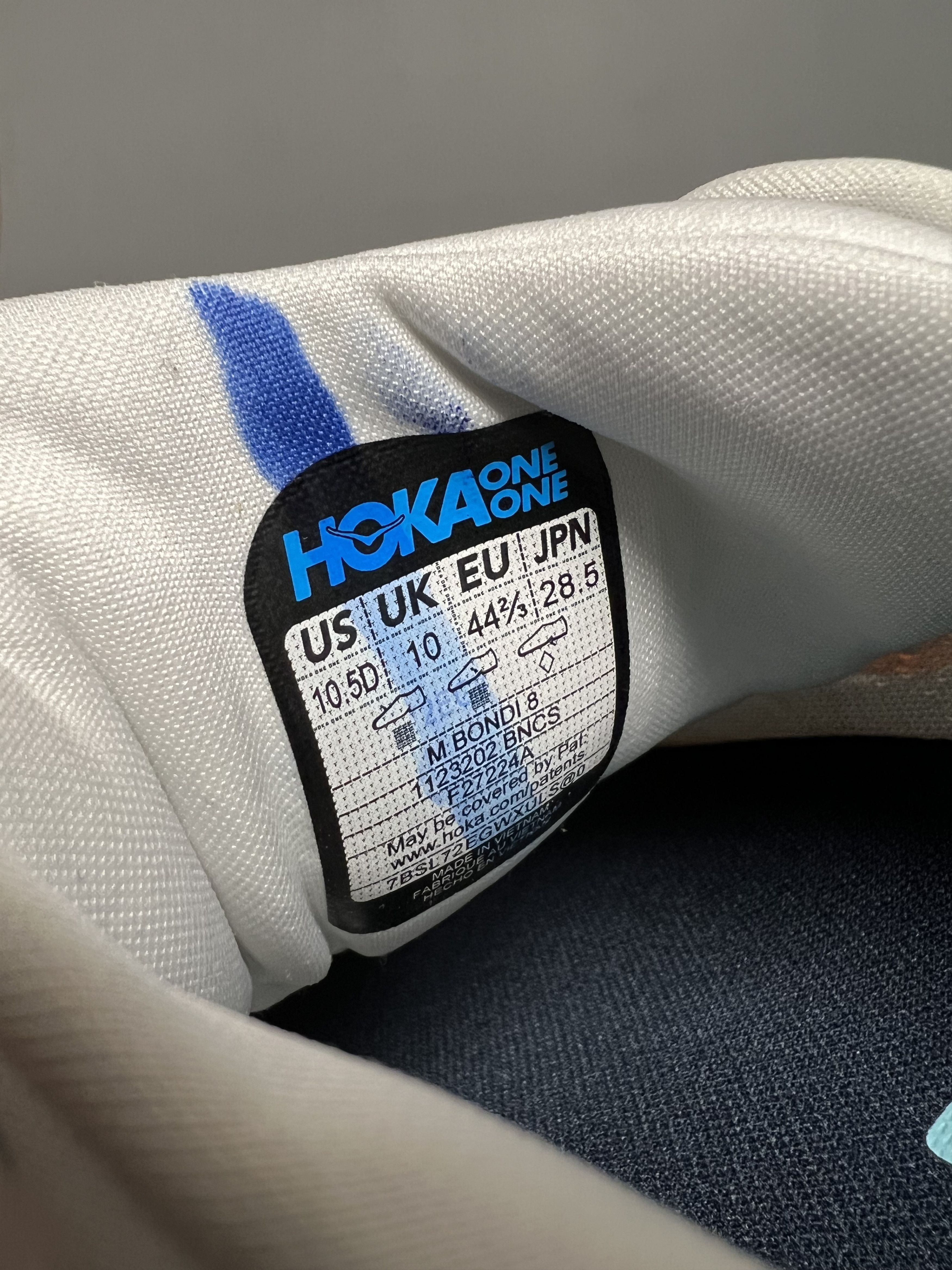 Hoka 10.5D Hoka One One Bondi 8 Men’s Running Shoes Size US 10.5 / EU 43-44 - 10 Thumbnail