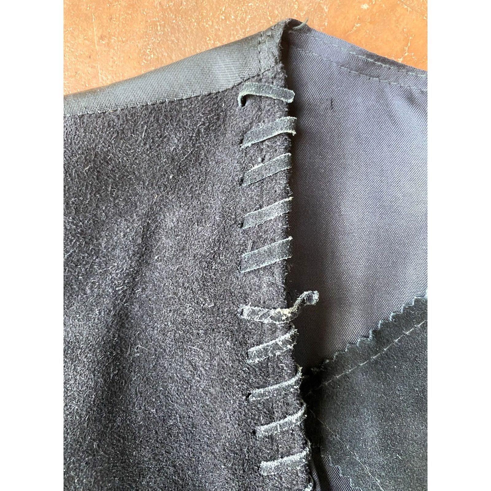 Vintage VINTAGE Exclusive Paragraff Black Leather Biker Vest Medium Size US M / EU 48-50 / 2 - 4 Thumbnail