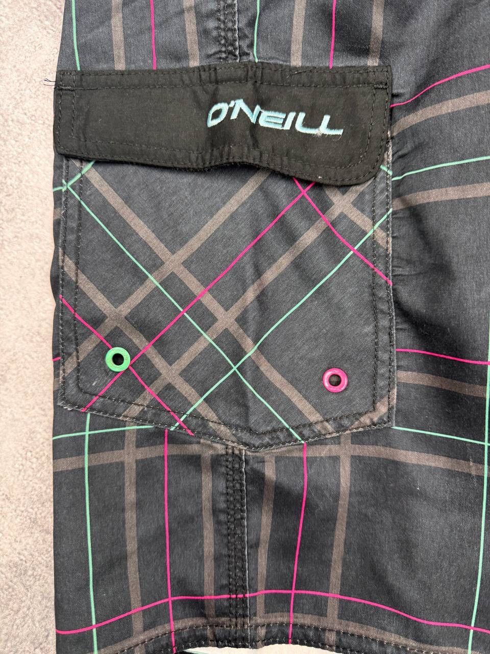 O'Neill O'Neill Men Board Shorts Check Black W36 Size US 36 / EU 52 - 4 Thumbnail