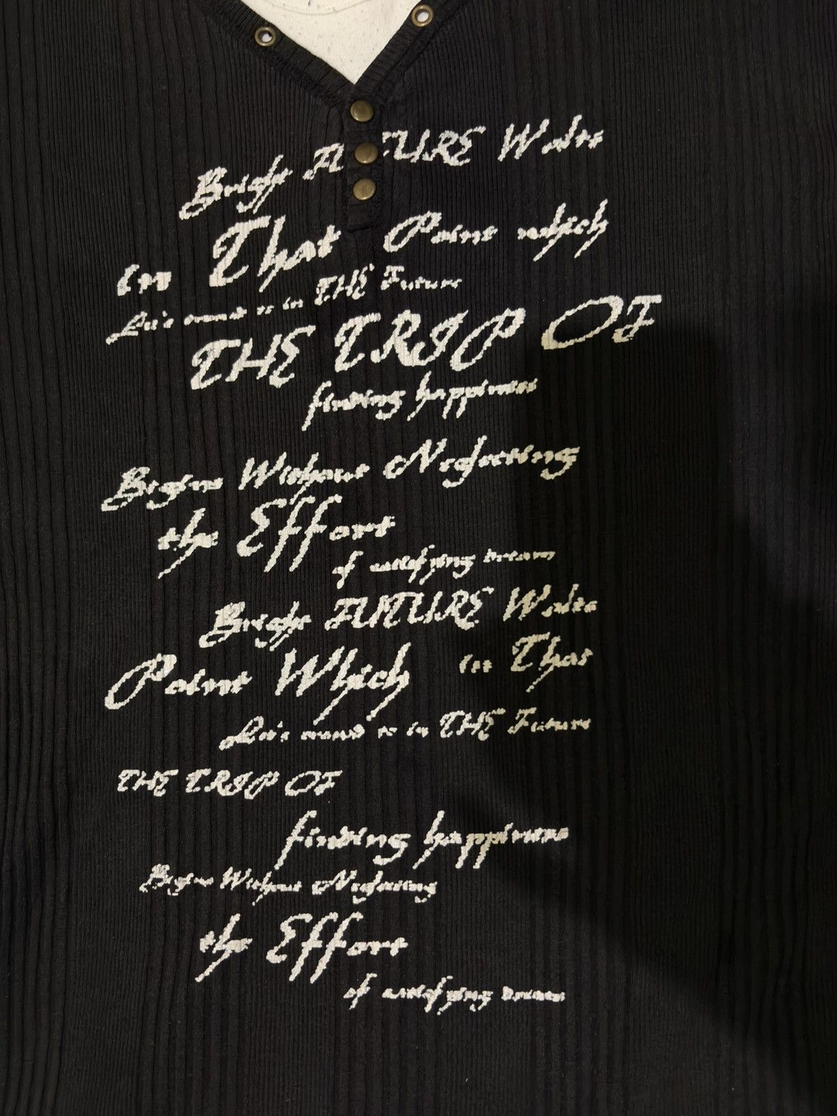 Japanese Brand Double layer longsleeve poem age core ifsixwasnine style Size US L / EU 52-54 / 3 - 6 Thumbnail