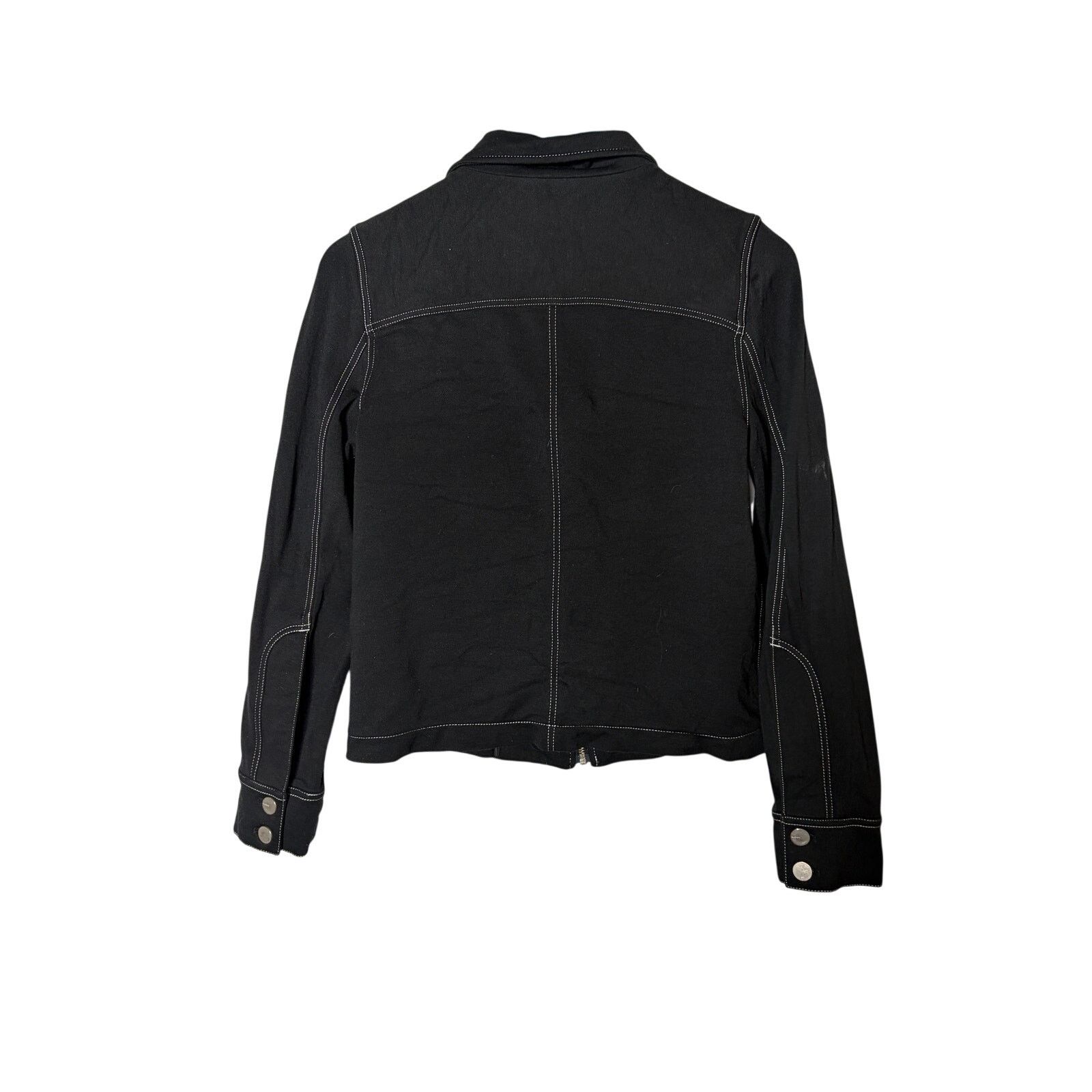 Baldwin BLDWN Baldwin full zip crop black jacket collar sz S Size S / US 4 / IT 40 - 4 Thumbnail
