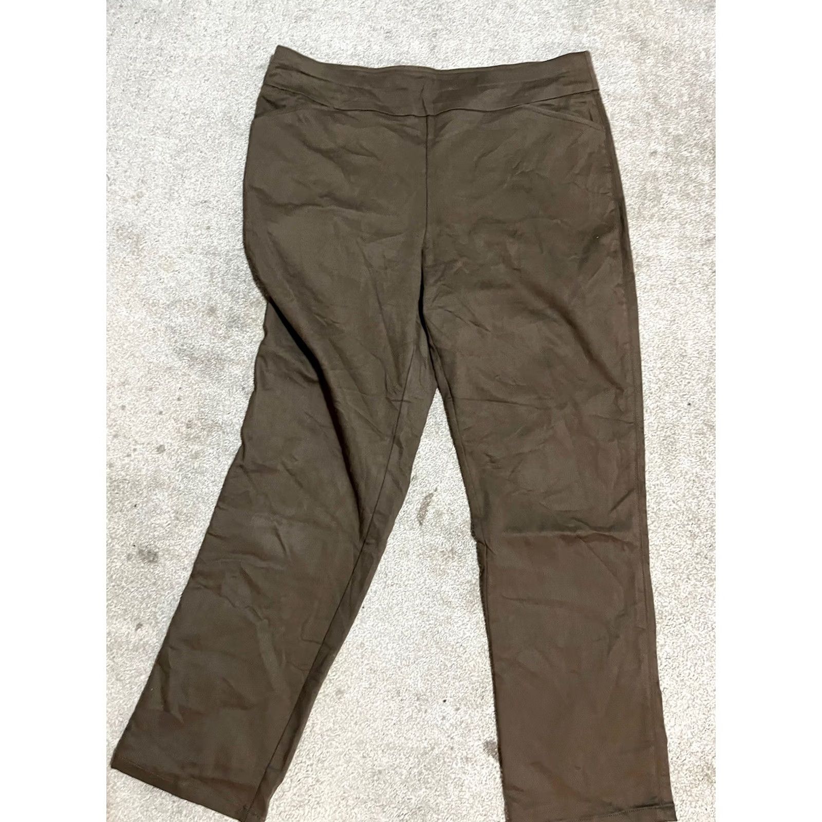 Croft & Barrow Croft & Barrow Pants Women’s Size 16 Regular The Effortless Stretch Brown Size 34" / US 12 / IT 48 - 2 Thumbnail