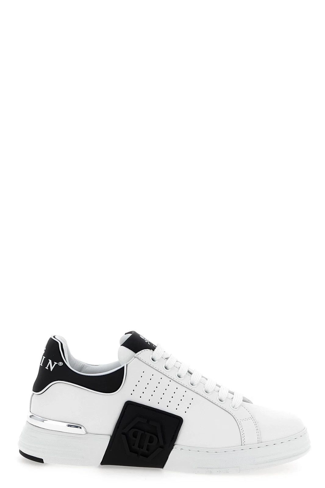 PHILLIP PLEIN Hexagon White Sneakers New & Authentic