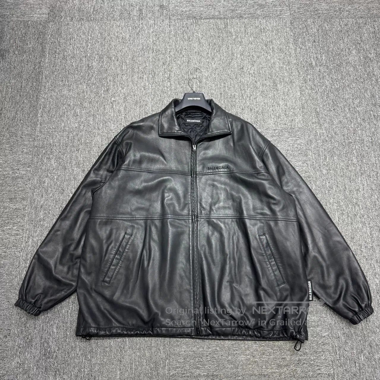 Balenciaga Balenciaga Leather Padded Jacket. Size US L / EU 52-54 / 3 - 1 Thumbnail
