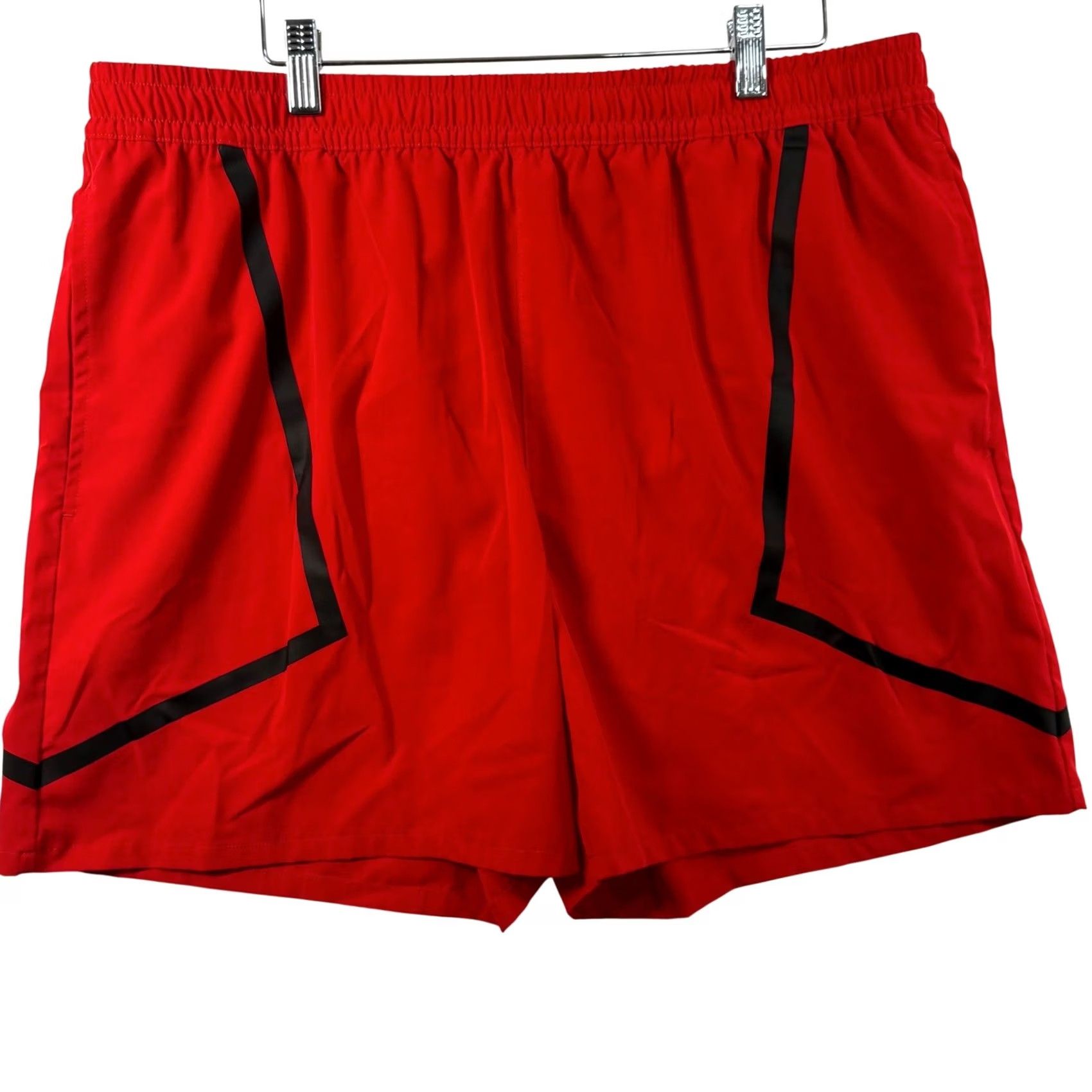 Swims Sports Illustrated Mens XL Athletic Shorts Red Black Lined Gym Workout Run Swim Size US 36 / EU 52 - 2 Thumbnail