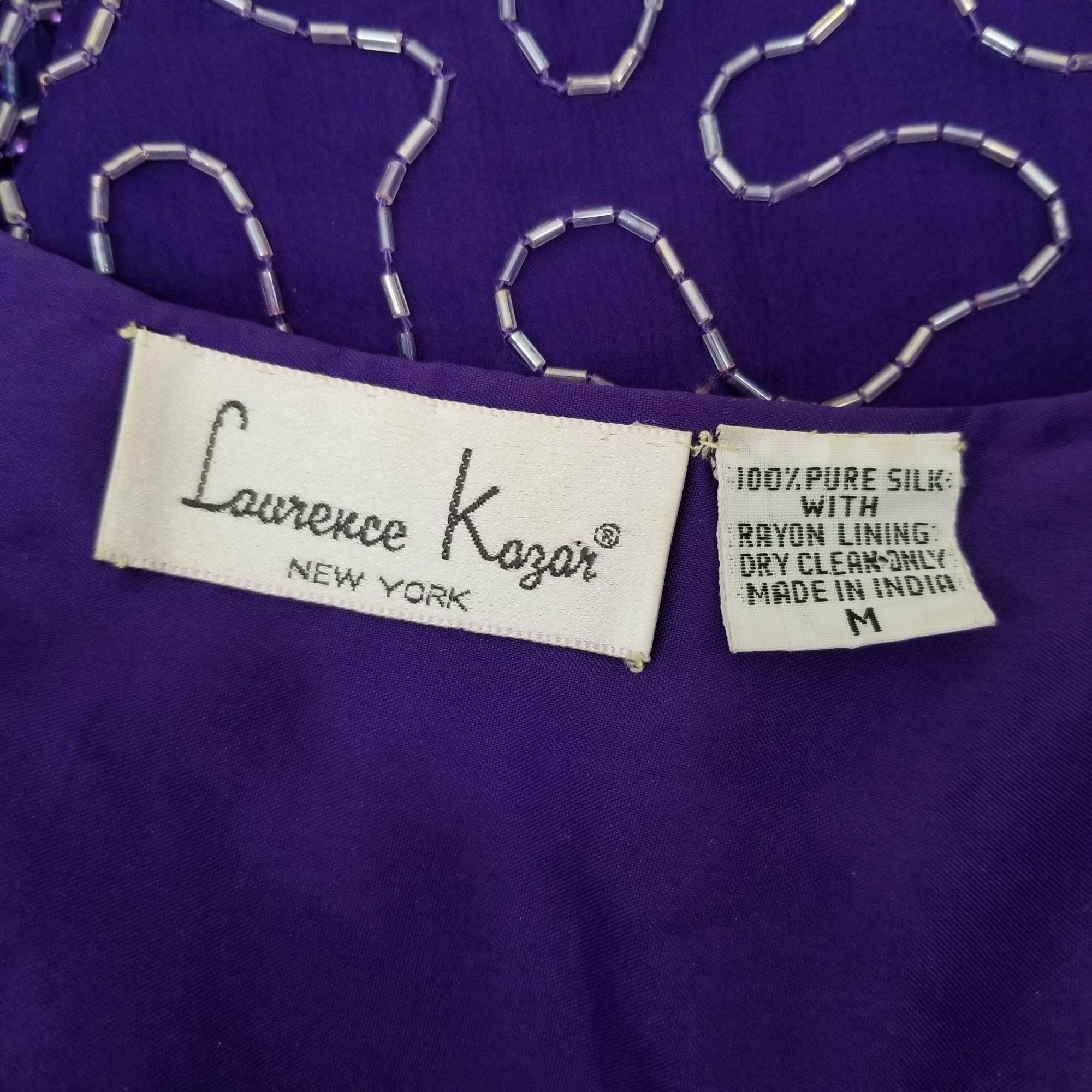 Other Laurence Kazar M 2 Pc Top Skirt Beaded Sequins Silk Formal P Size M / US 6-8 / IT 42-44 - 5 Thumbnail
