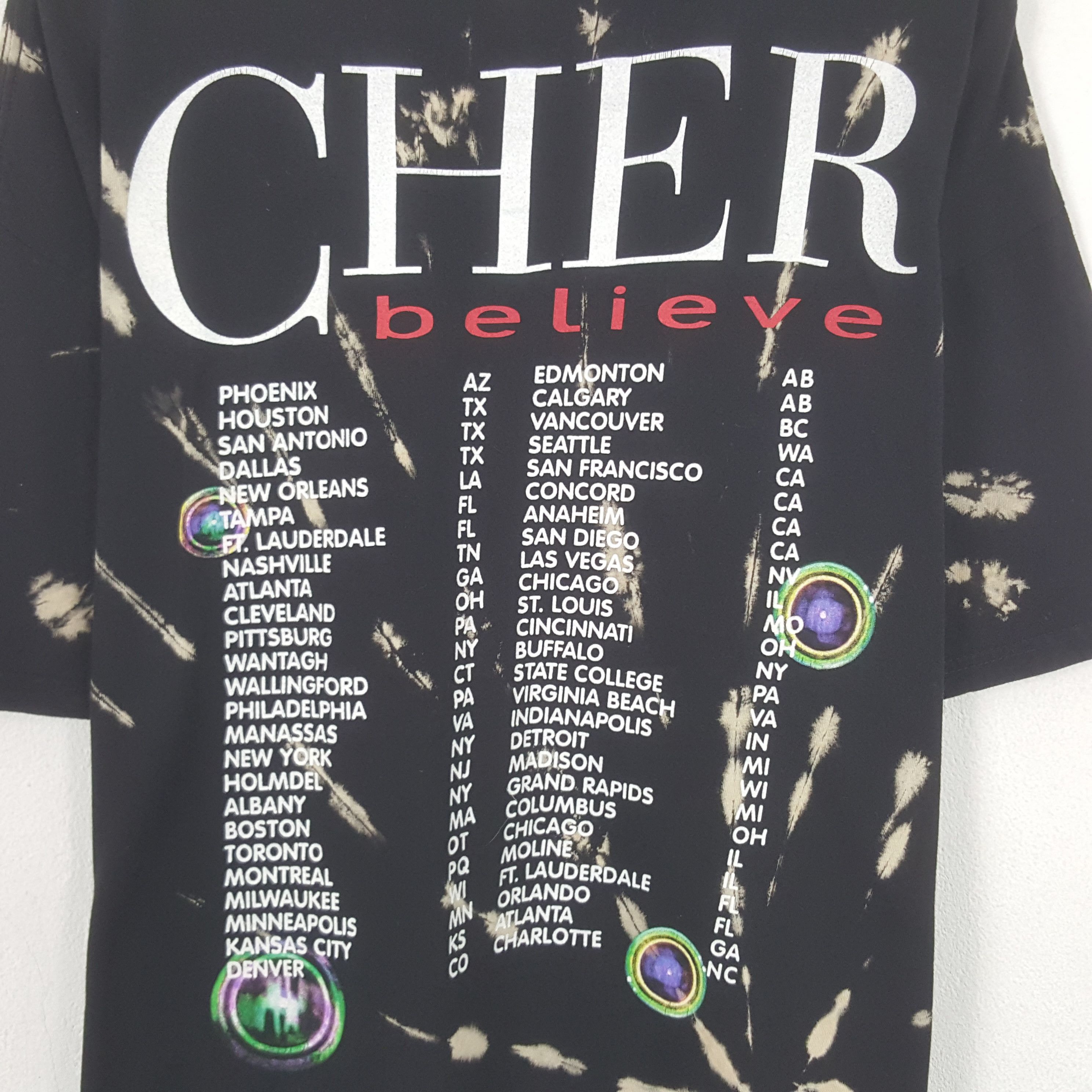 Band Tees Vintage Cher Believe Tour Singer Tshirt Size US XL / EU 56 / 4 - 2 Thumbnail