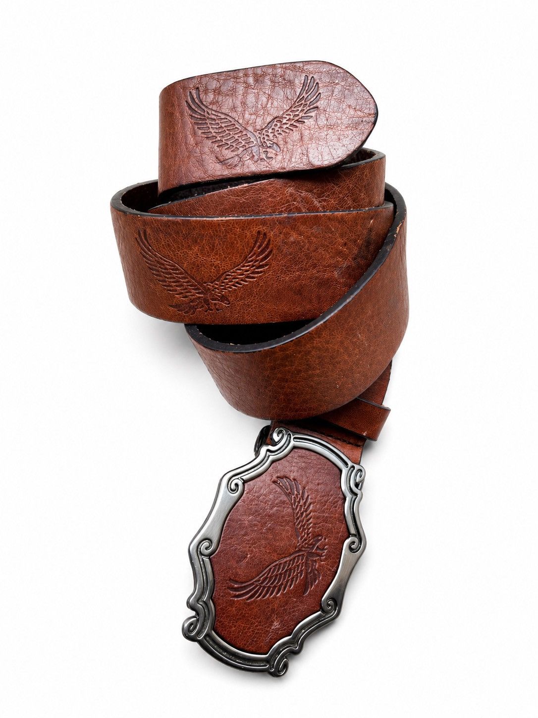 If Six Was Nine Last Drop🔥Rare🔥Eagle Leather Belt Size ONE SIZE - 1 Thumbnail