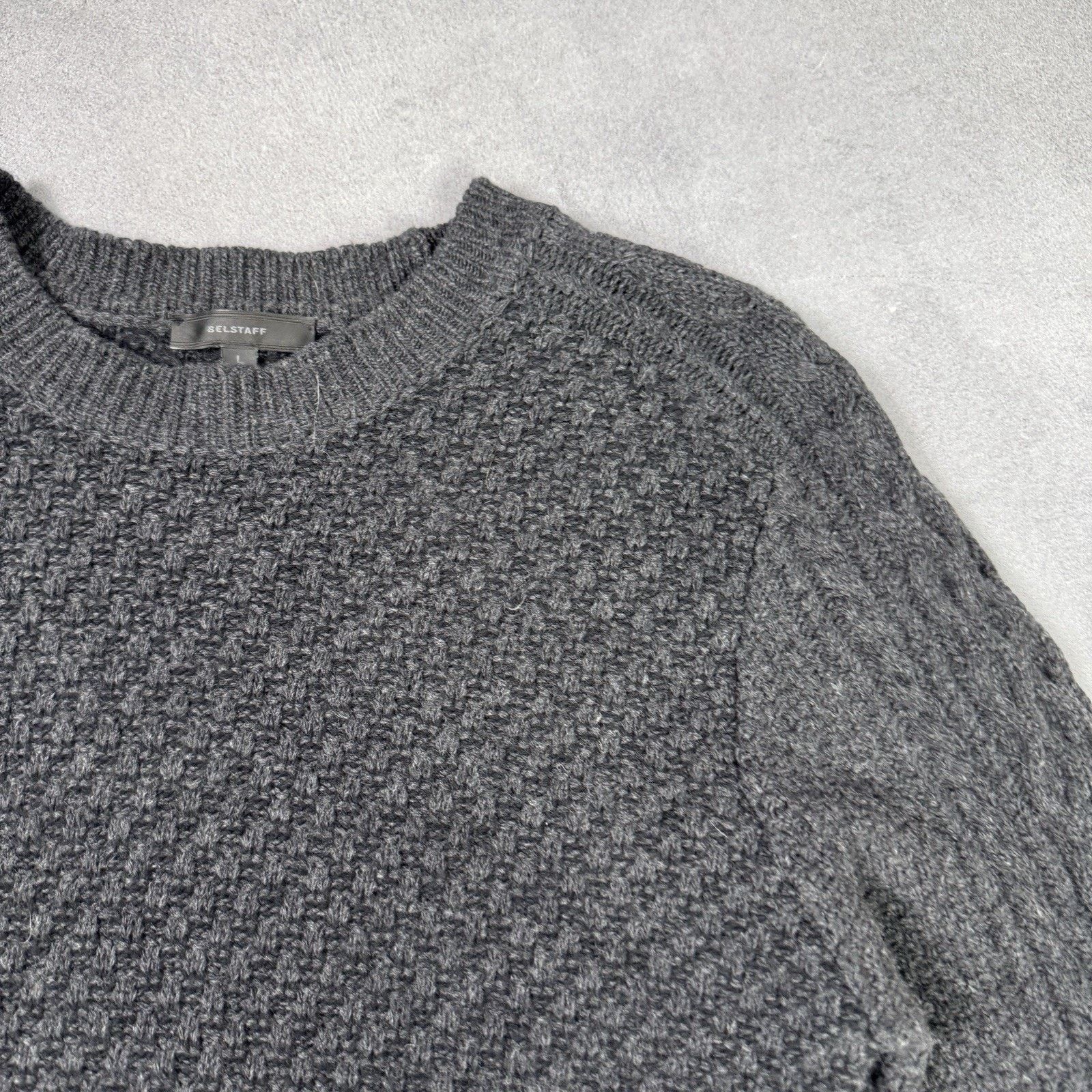 Belstaff Belstaff Men Wool Sweater Grey Size L Large Knit Size US L / EU 52-54 / 3 - 11 Thumbnail