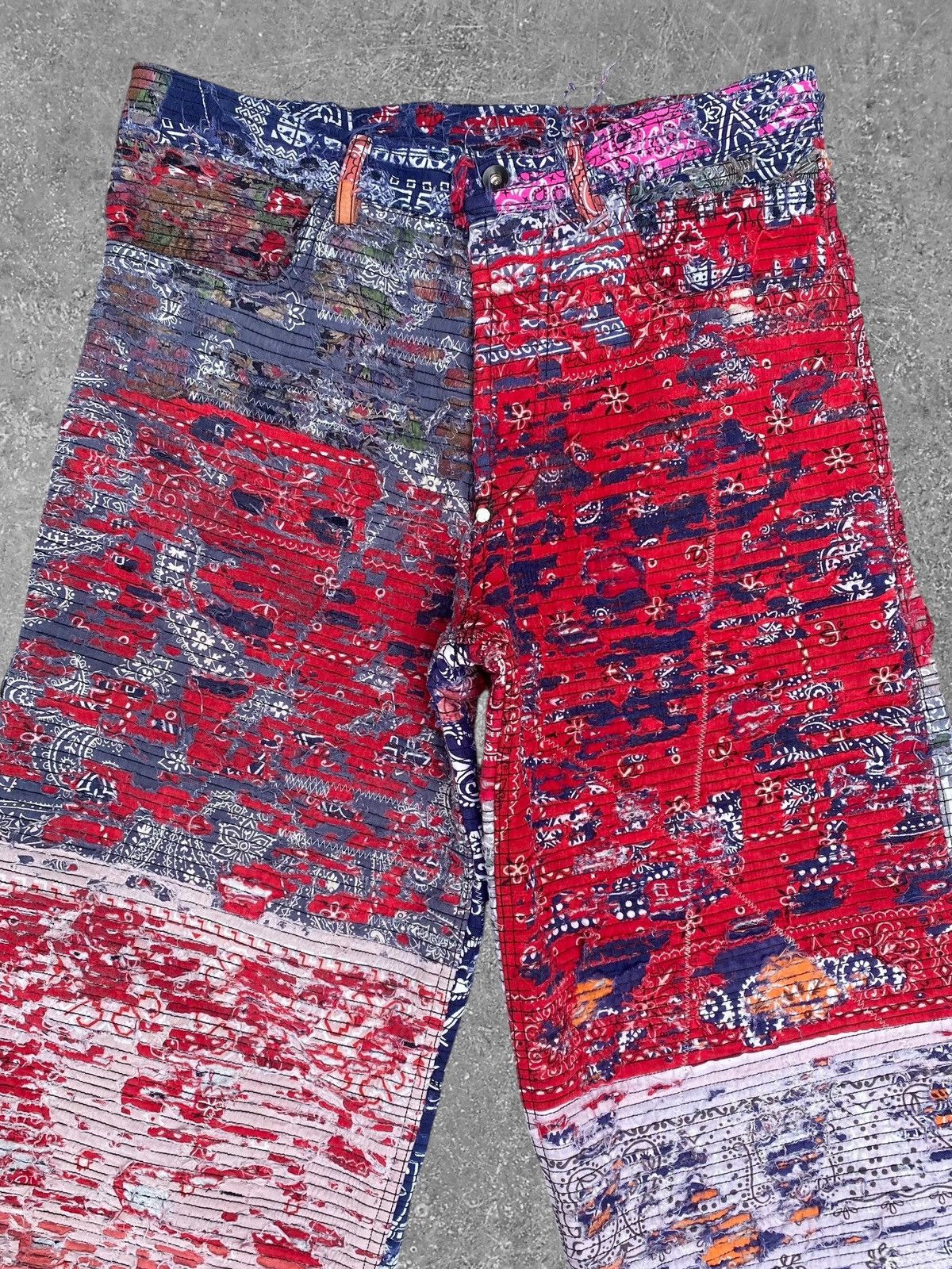 Japanese Brand × Vintage 1 of 1 custom Boro jeans Size US 33 - 2 Thumbnail
