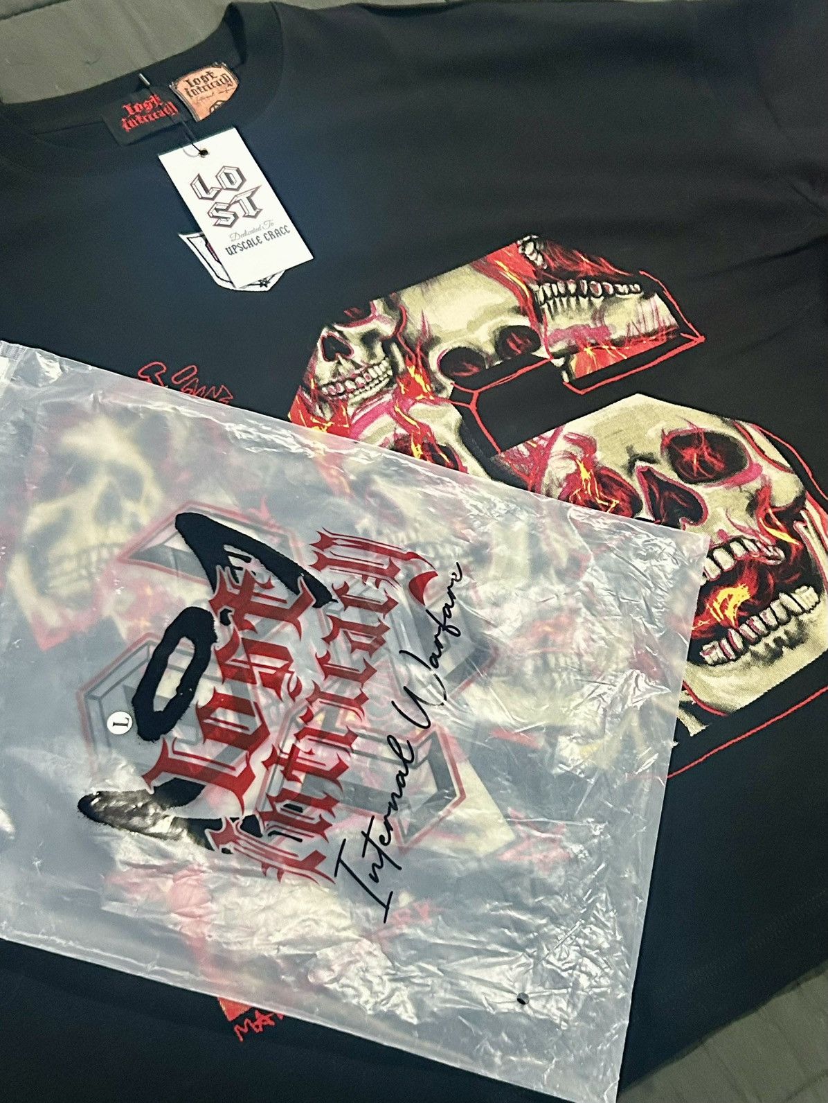 LOST INTRICACY Lost Intricacy Black "[20]16" Football Jersey Shirt size“Lg” Size US L / EU 52-54 / 3 - 15 Thumbnail