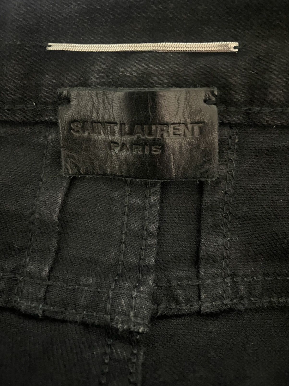Saint Laurent Paris Saint Laurent SS14 Knee Cut Distressed Denim Size US 31 - 5 Thumbnail