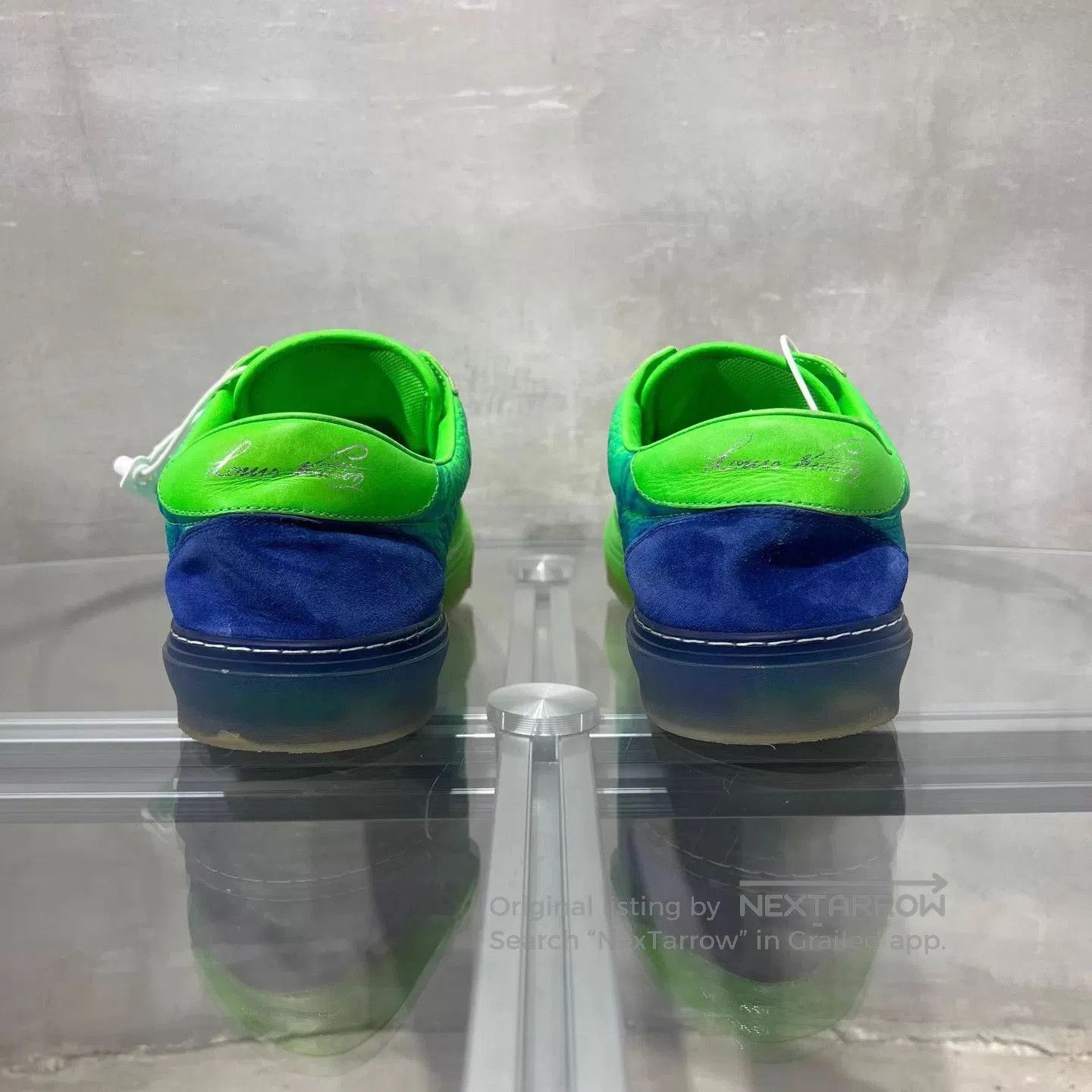 Louis Vuitton Green Low-Top Sneakers Size 10. Size US 10 / EU 43 - 6 Thumbnail