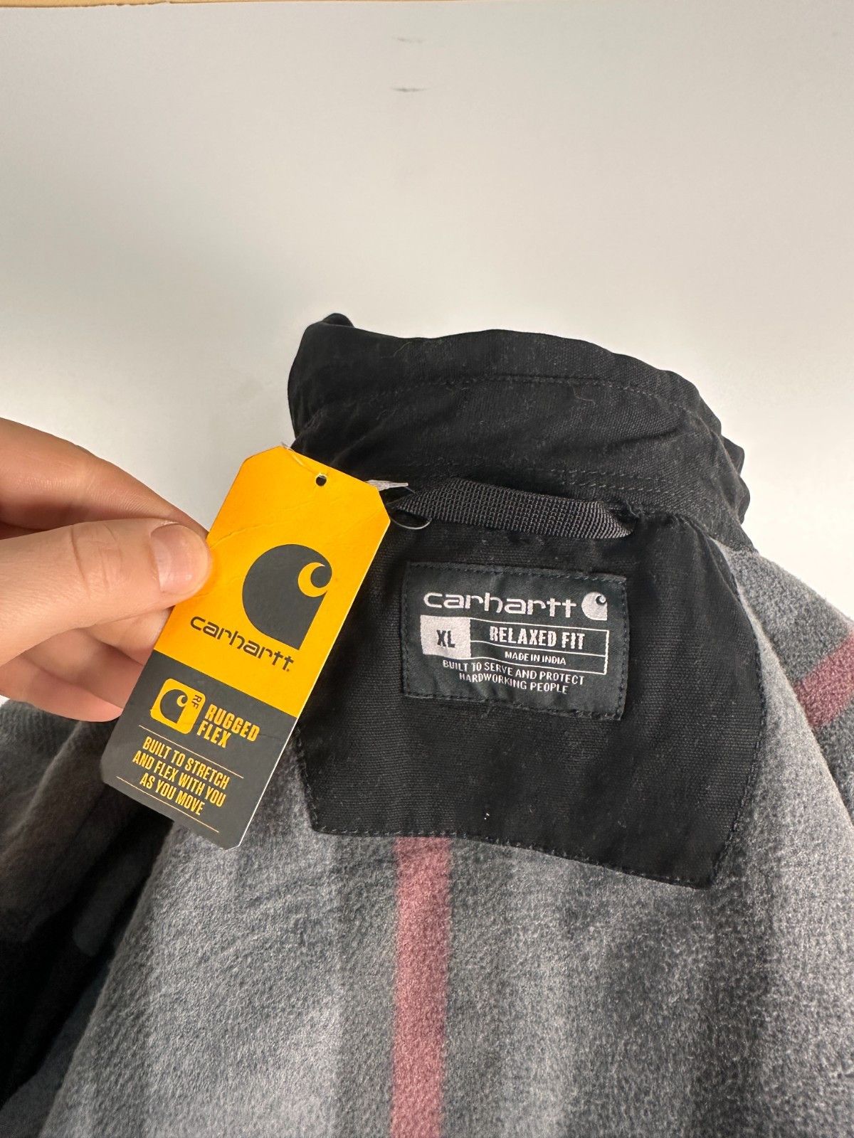 Carhartt Carhartt Rugged Flex Fleece Lined Shirt Jacket Black Size XL Size US XL / EU 56 / 4 - 10 Thumbnail