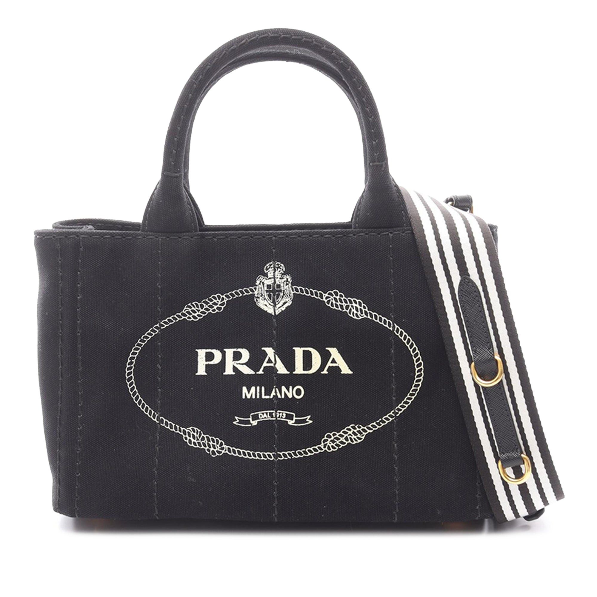 Prada Denim Canapa Logo Tote Size ONE SIZE - 1 Thumbnail