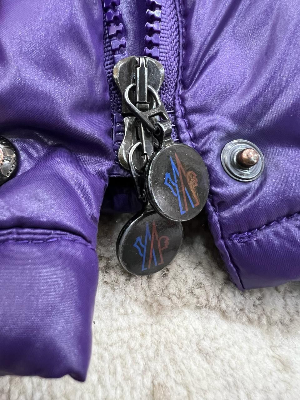 Moncler × Vintage Moncler purple womrns puffer jacket Size L / US 10 / IT 46 - 9 Thumbnail