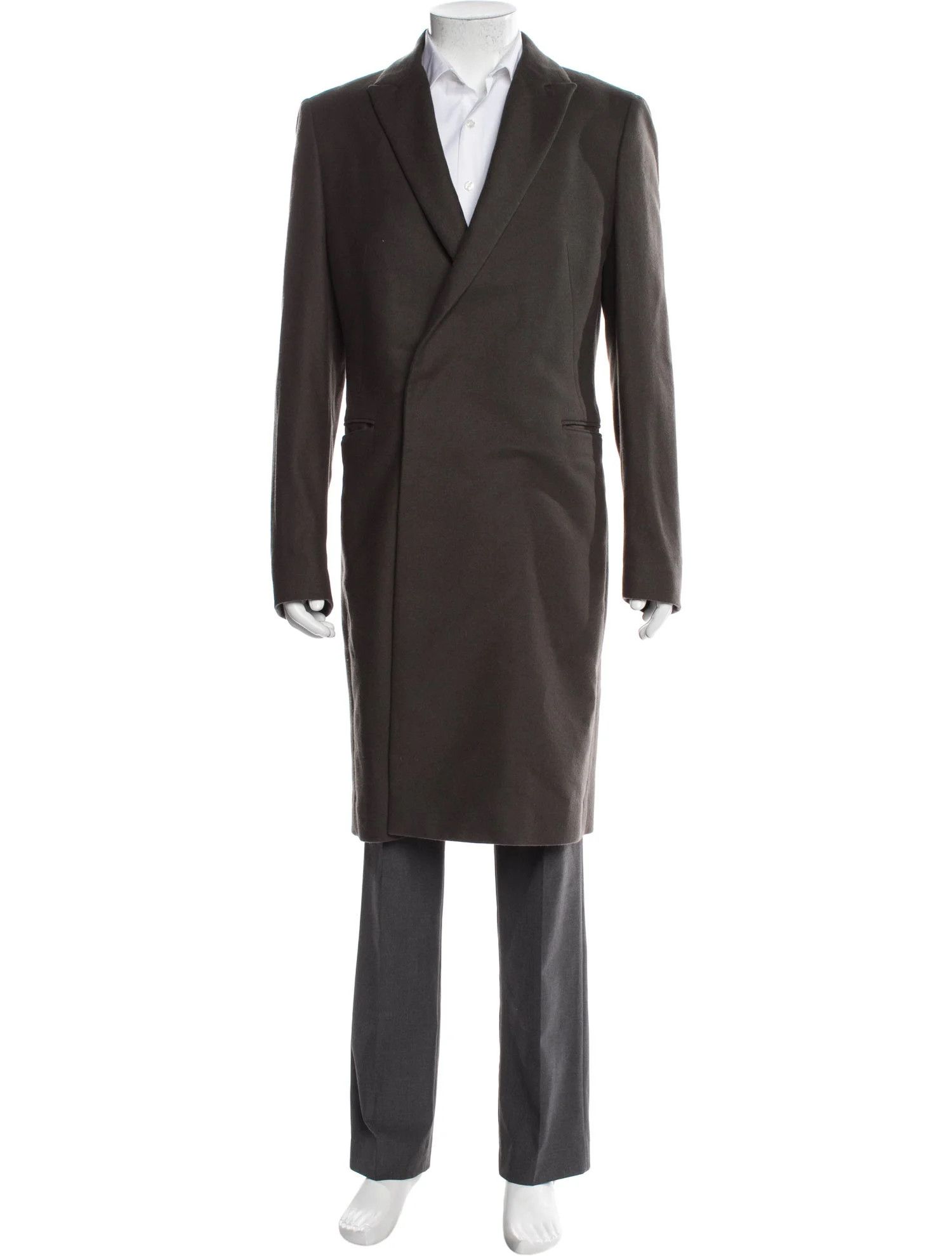 Allsaints AllSaints Sutton Coat – Charcoal Wool Blend Size US M / EU 48-50 / 2 - 1 Thumbnail