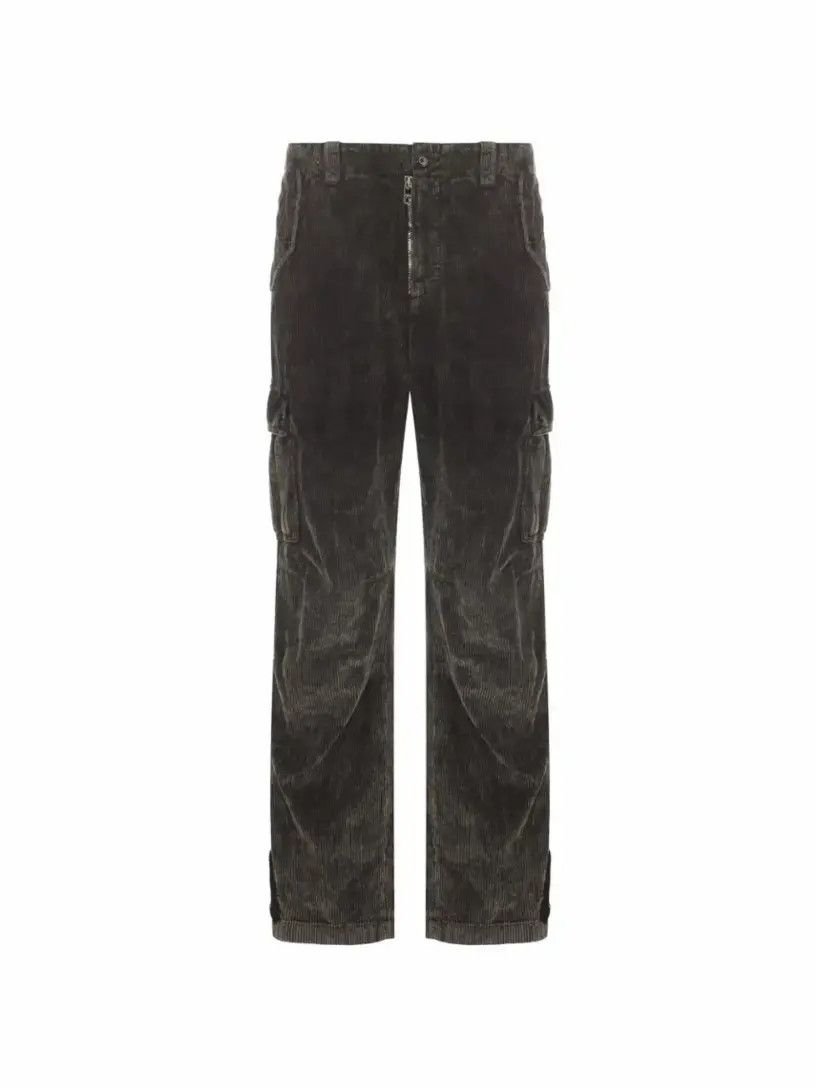 Dolce & Gabbana o1s22i1n0225 Corduroy Cargo Pant in Grey Size US 34 / EU 50 - 1 Thumbnail