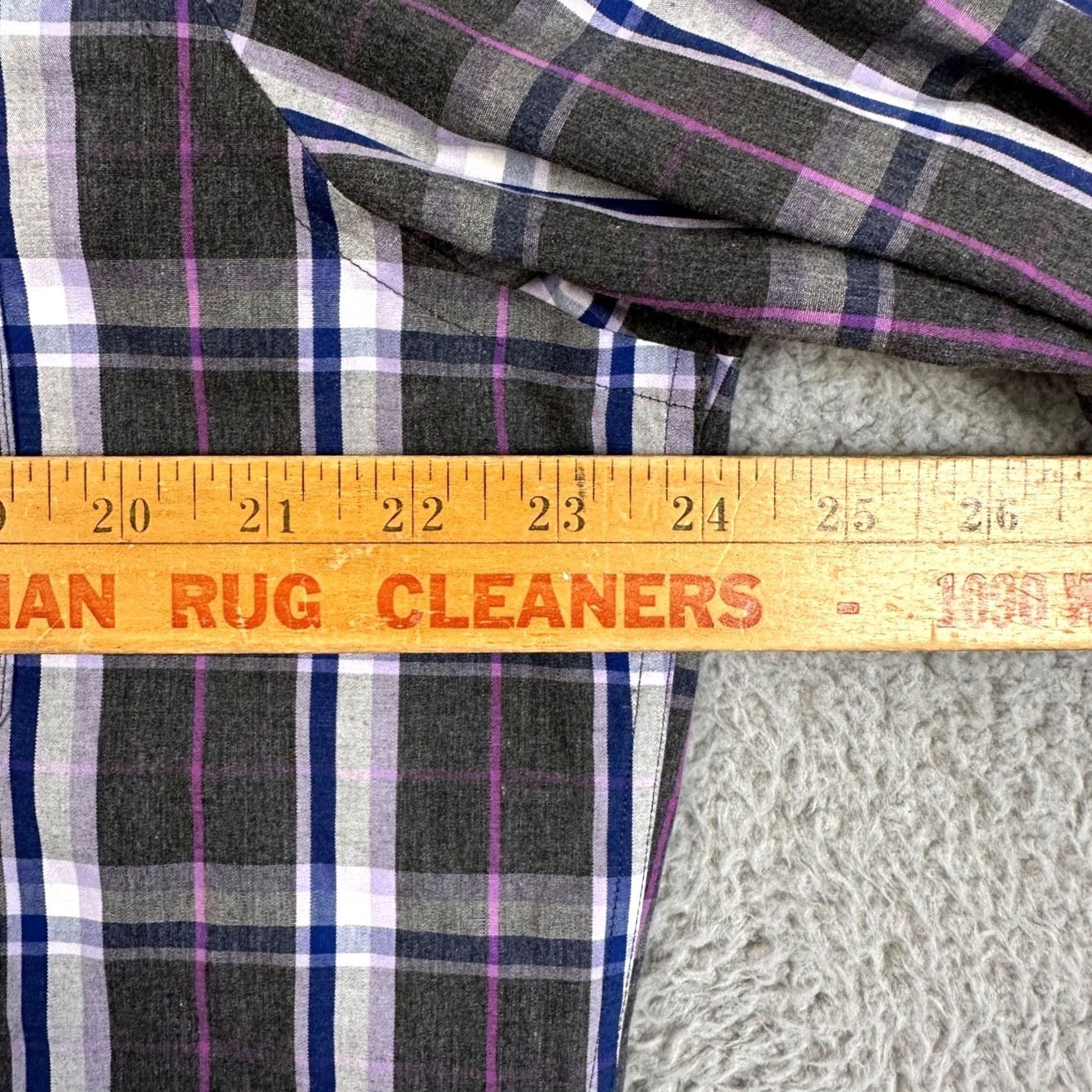 Nordstrom Nordstrom Button Up Shirt Mens Large Gray White Plaid Long Sleeve Regular Fit Size US L / EU 52-54 / 3 - 6 Thumbnail