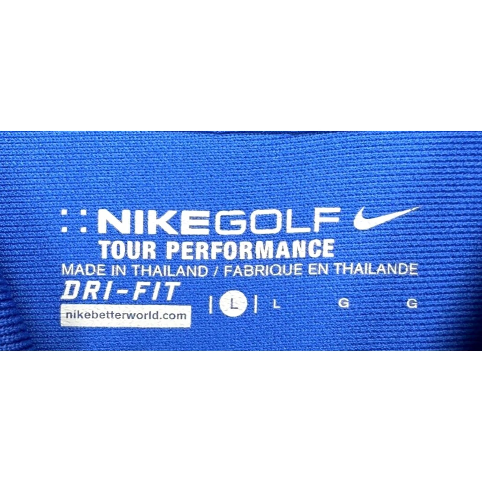 Nike Nike Golf Polo Adult L Dri-Fit Blue Tour Performance Swoosh Mens Size US L / EU 52-54 / 3 - 4 Thumbnail