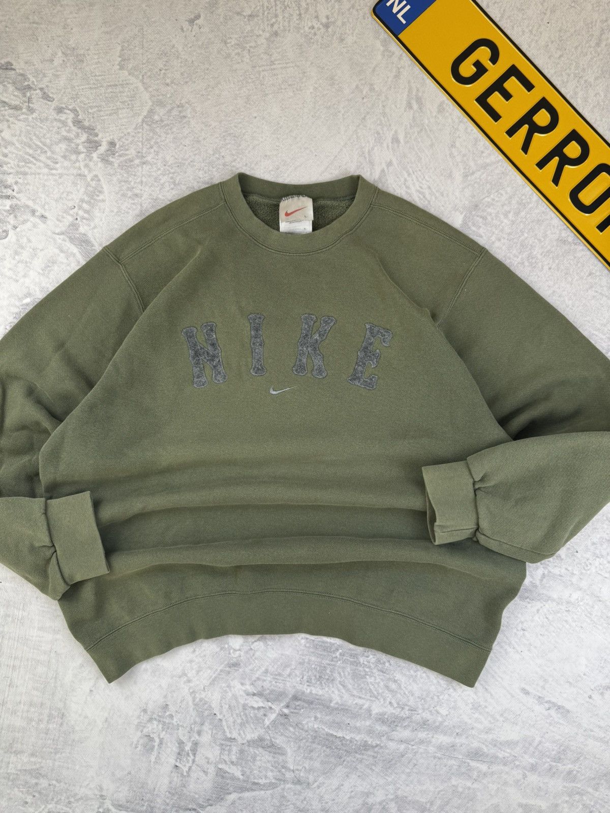 Nike × Vintage NIKE VINTAGE CENTER LOGO OVERSIZE BOXY SWEATSHIRT Size US L / EU 52-54 / 3 - 2 Thumbnail